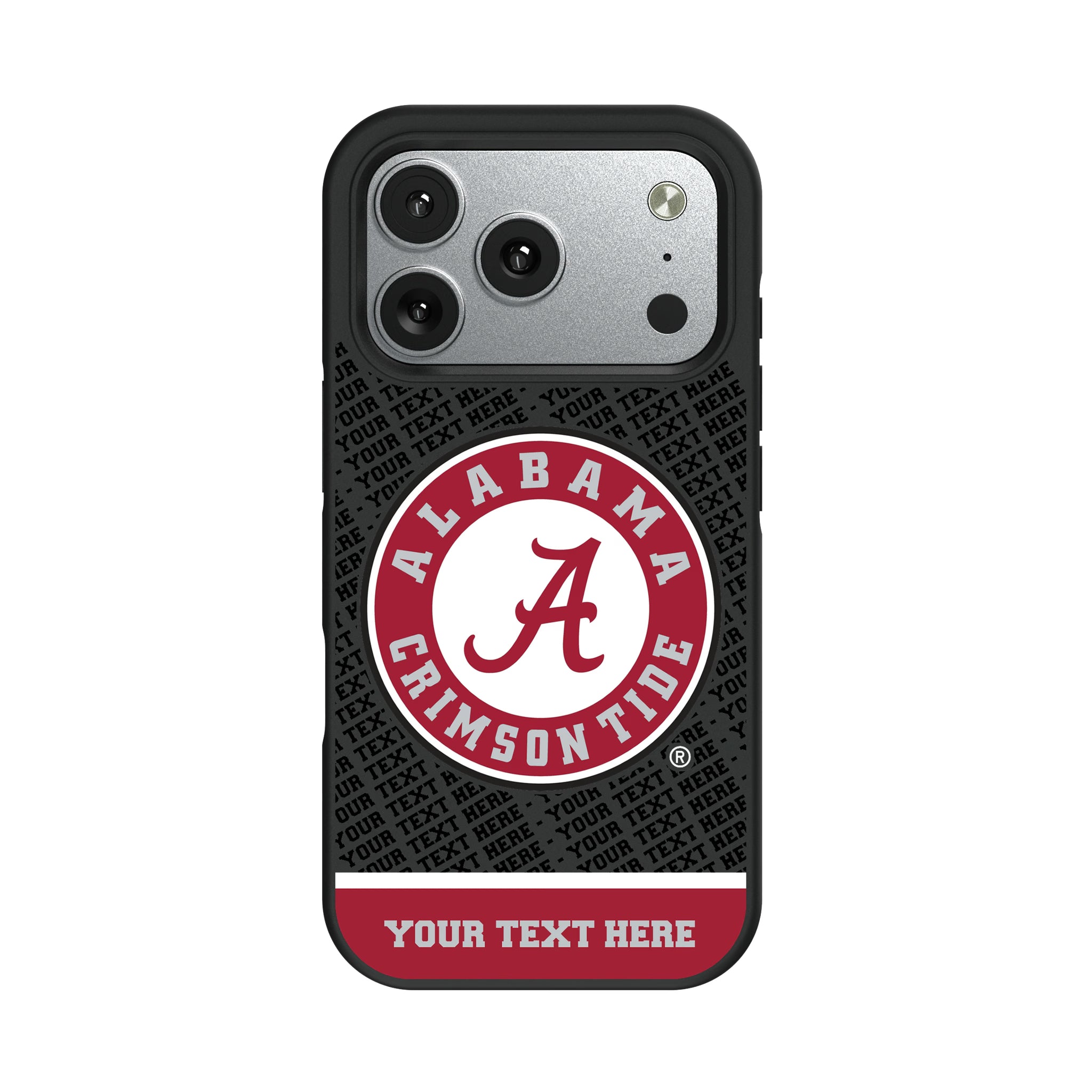 University of Alabama Crimson Tide Personalized EndZone Plus iPhone Bump Phone Case for Apple iPhone#Device_iPhone 17 Pro