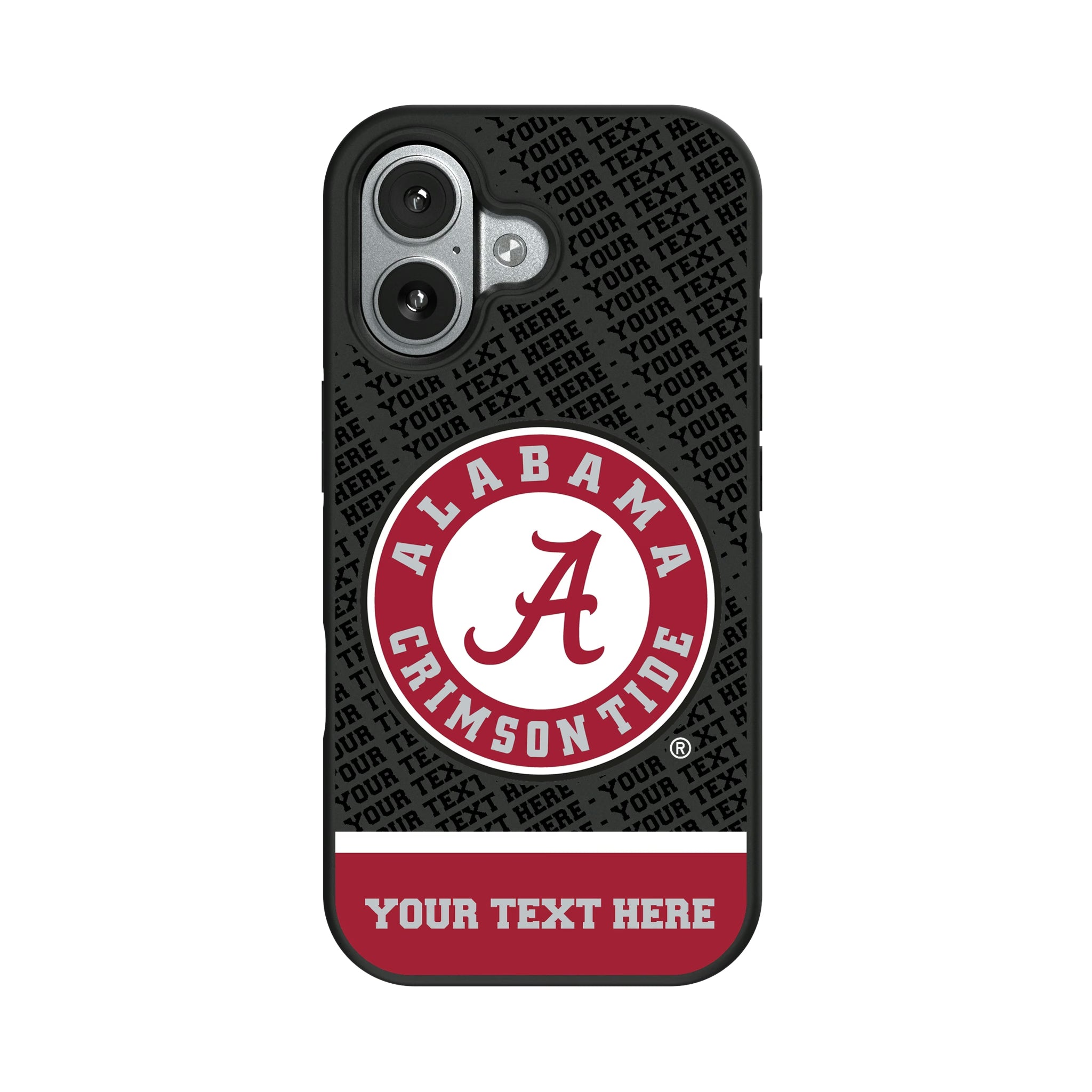 University of Alabama Crimson Tide Personalized EndZone Plus iPhone Bump Phone Case for Apple iPhone#Device_iPhone 17