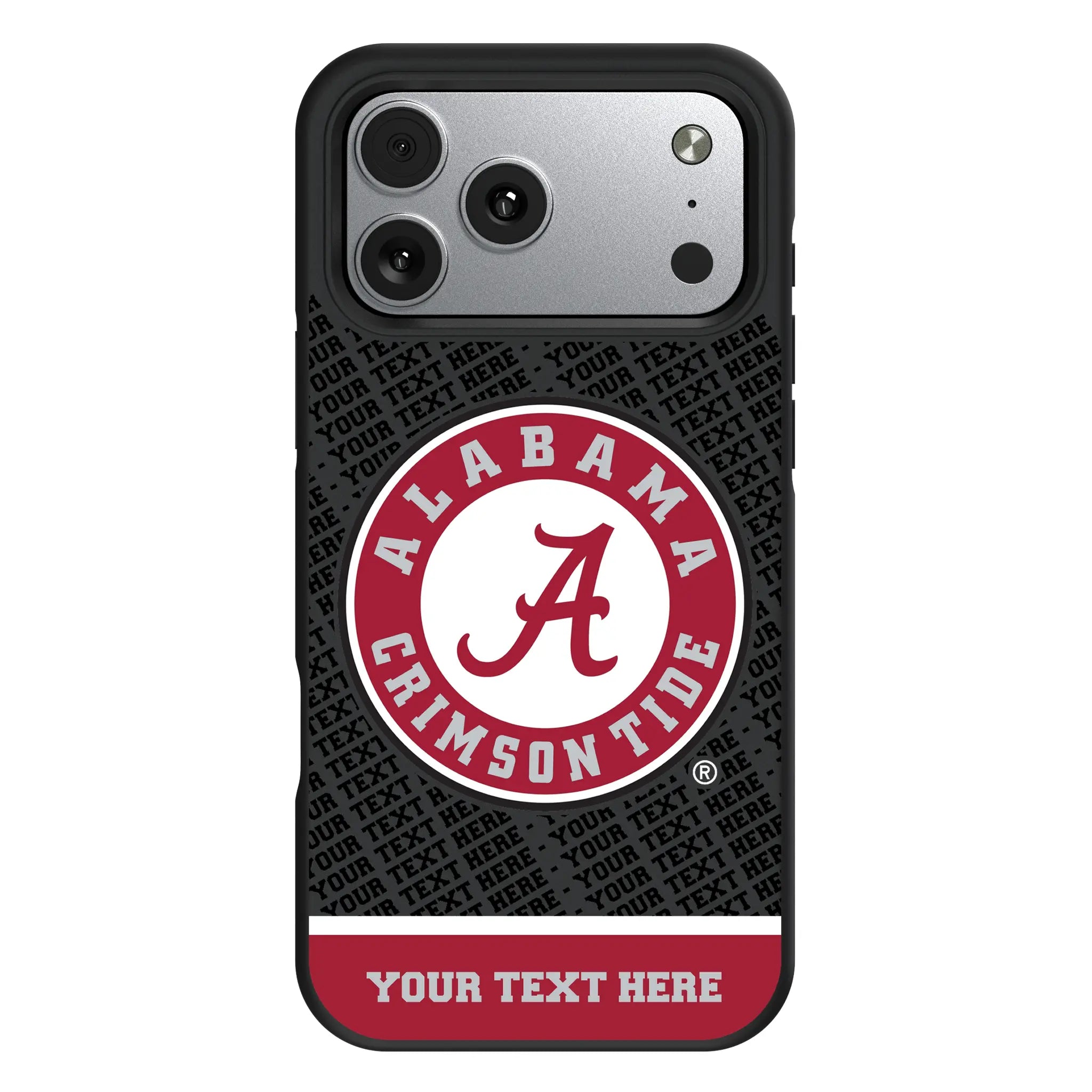 University of Alabama Crimson Tide Personalized EndZone Plus iPhone Bump Phone Case for Apple iPhone#Device_iPhone 17 Pro Max