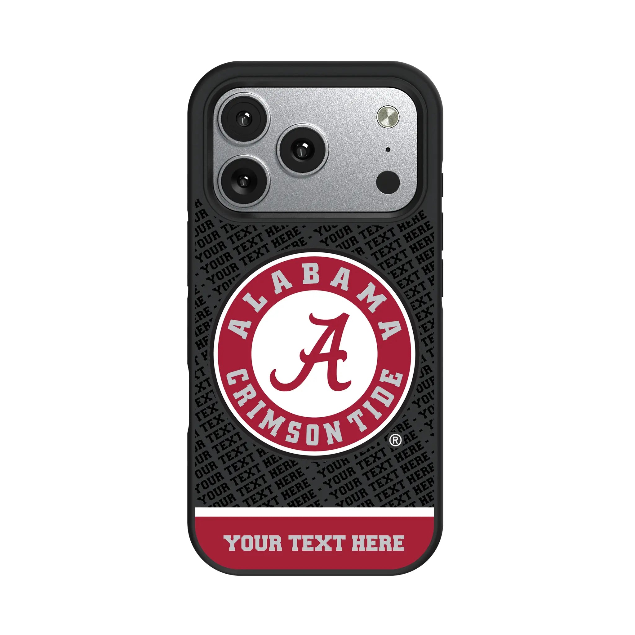 University of Alabama Crimson Tide Personalized EndZone Plus iPhone Bump Phone Case for Apple iPhone#Device_iPhone 17 Pro
