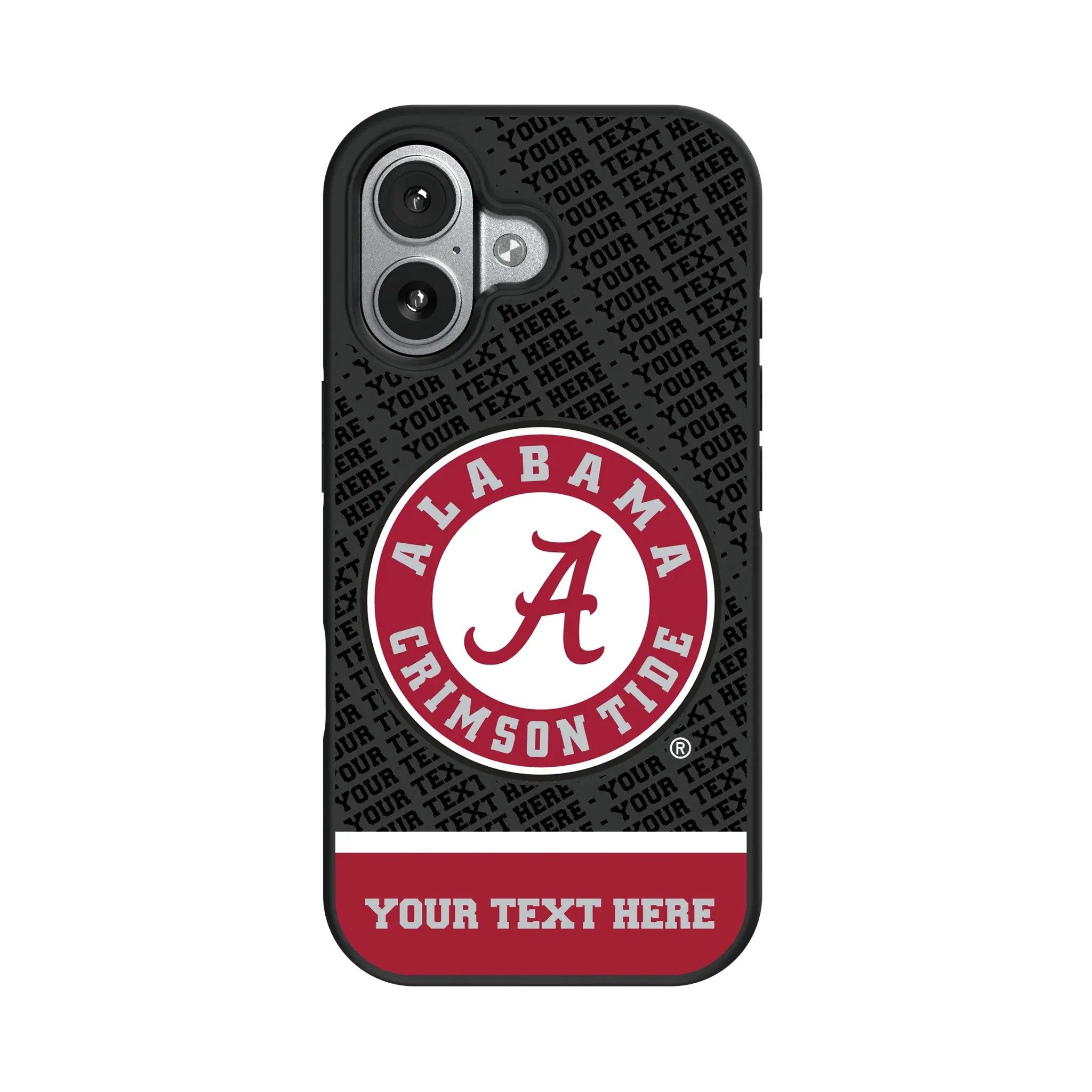 University of Alabama Crimson Tide Personalized EndZone Plus iPhone Bump Phone Case for Apple iPhone#Device_iPhone 17
