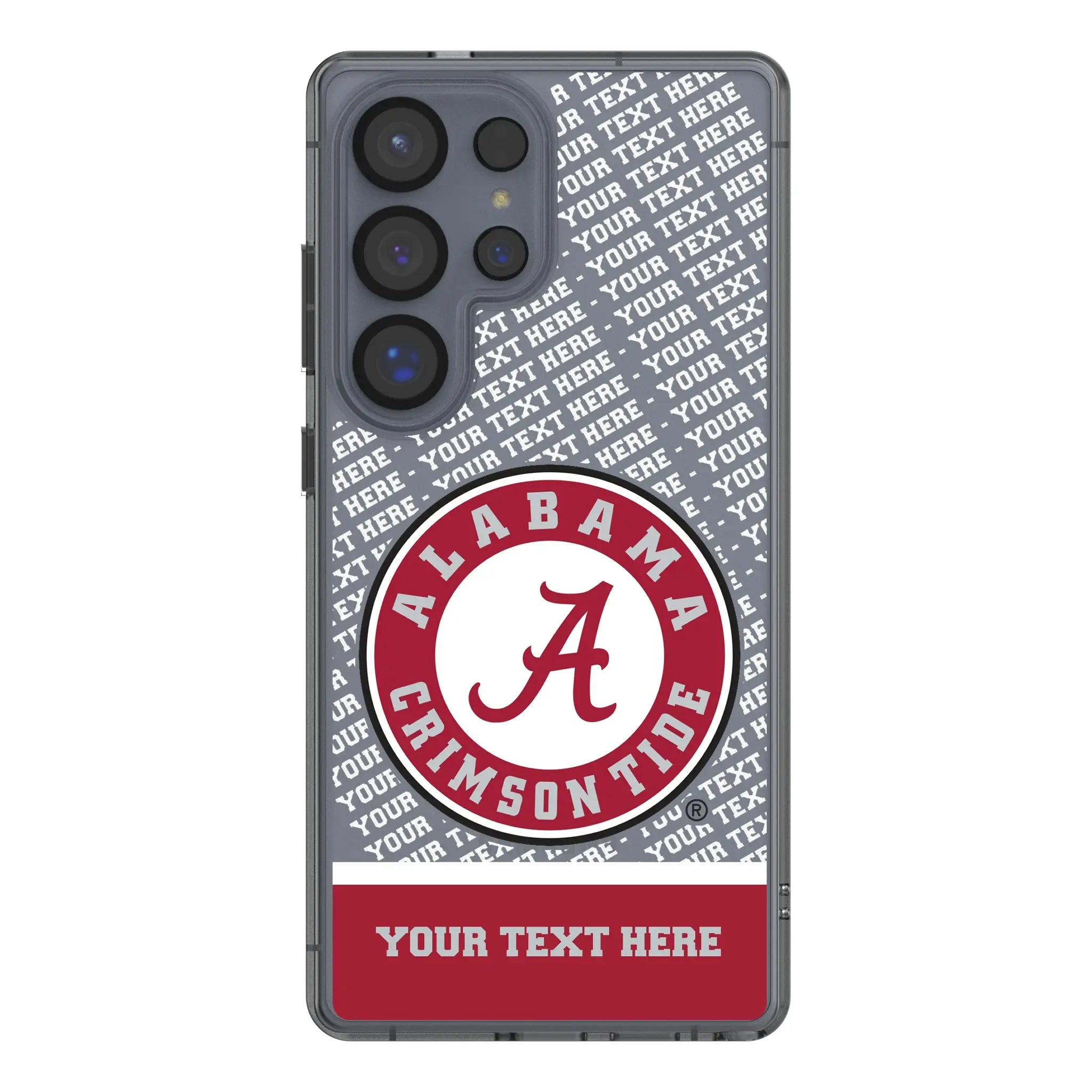 University of Alabama Crimson Tide Personalized EndZone Plus Galaxy Clear Phone Case for Samsung Galaxy#Device_Galaxy S25 Ultra