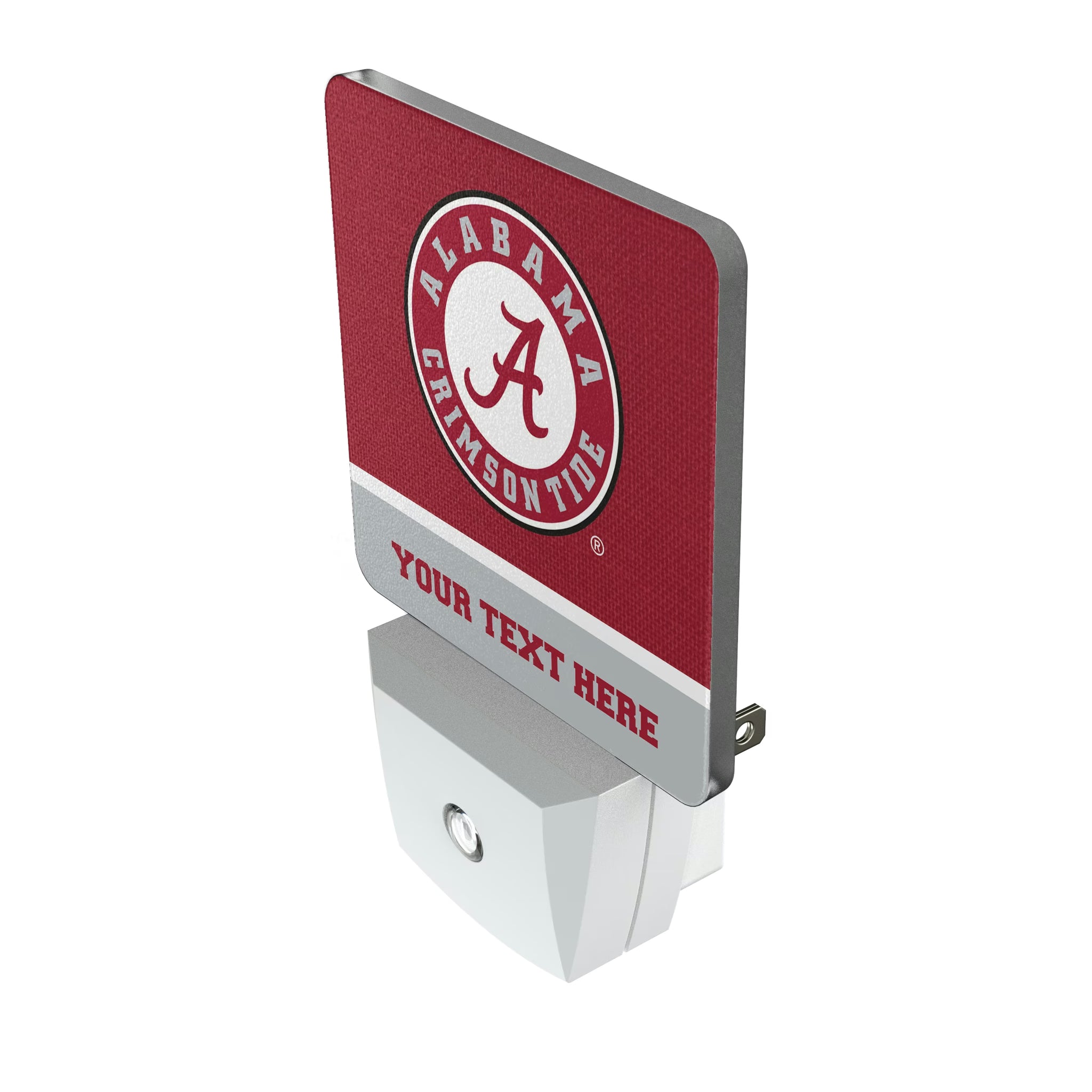 University of Alabama Crimson Tide Personalized Endzone Solid Night Light 2-Pack - Isometric View