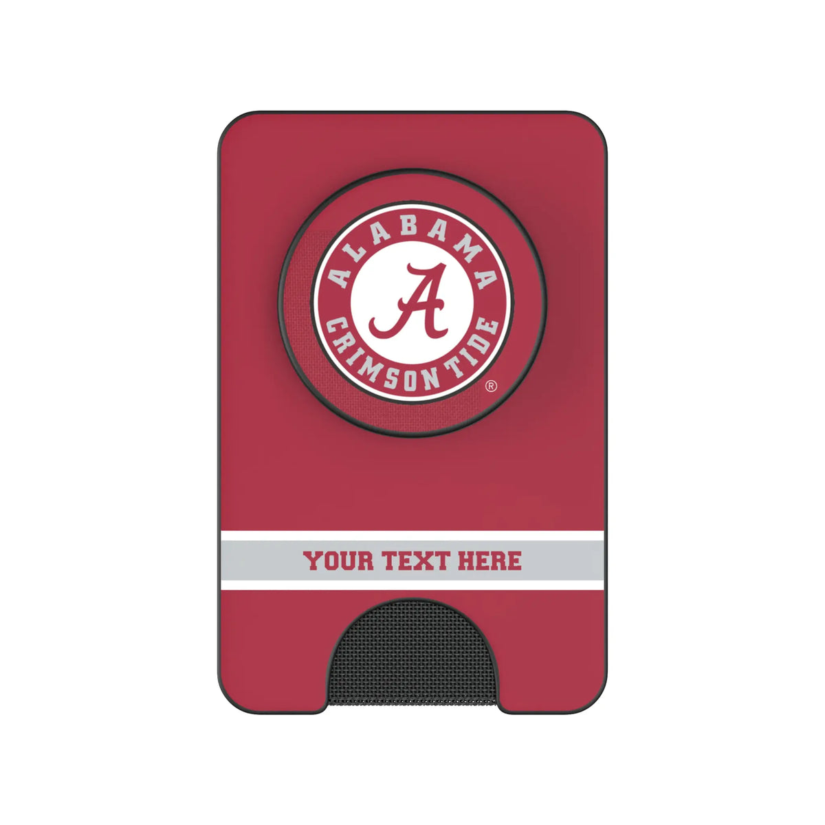 University of Alabama Crimson Tide Personalized Endzone Solid Popsockets Wallet Magnetic