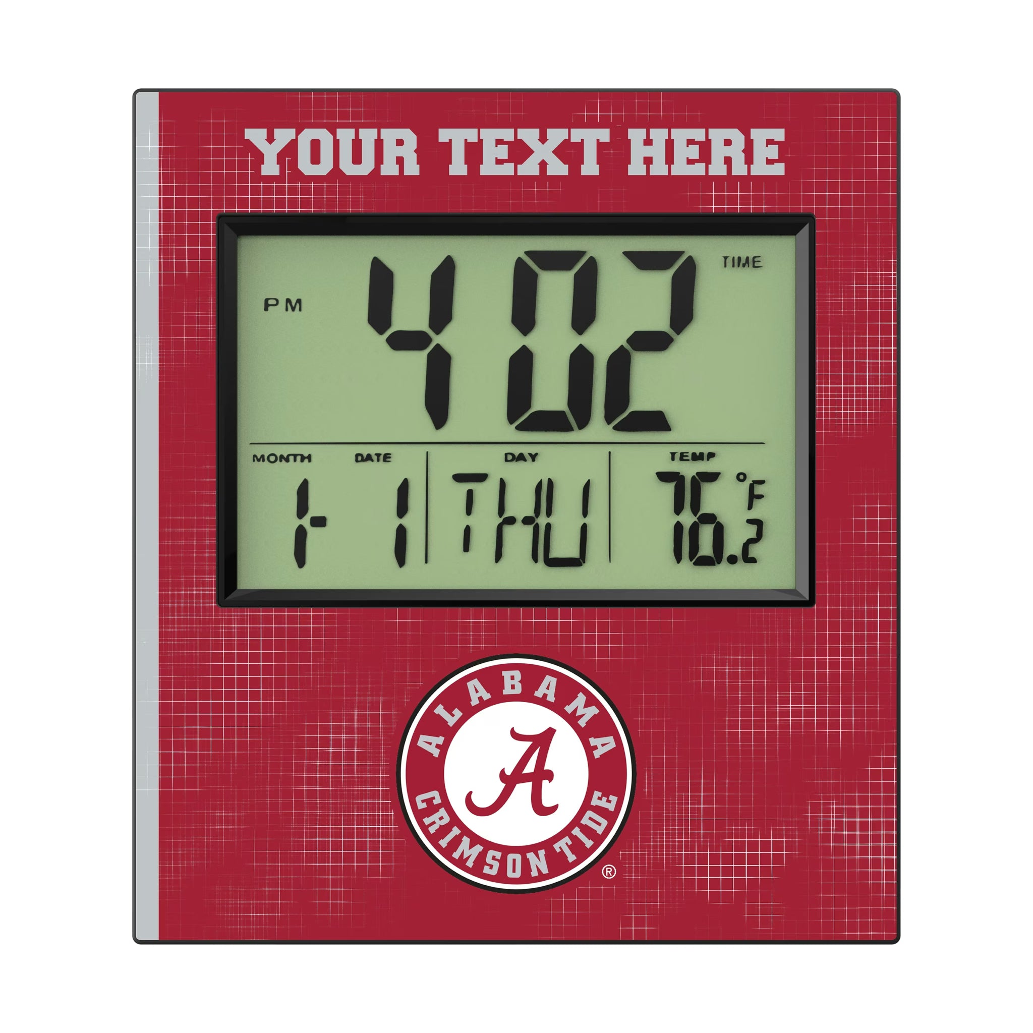 University of Alabama Crimson Tide Personalized Hatch Wall Clock