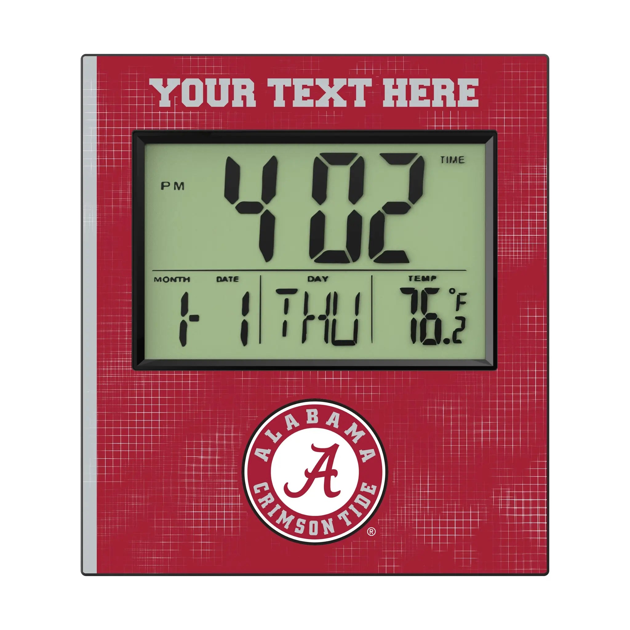 University of Alabama Crimson Tide Personalized Hatch Wall Clock