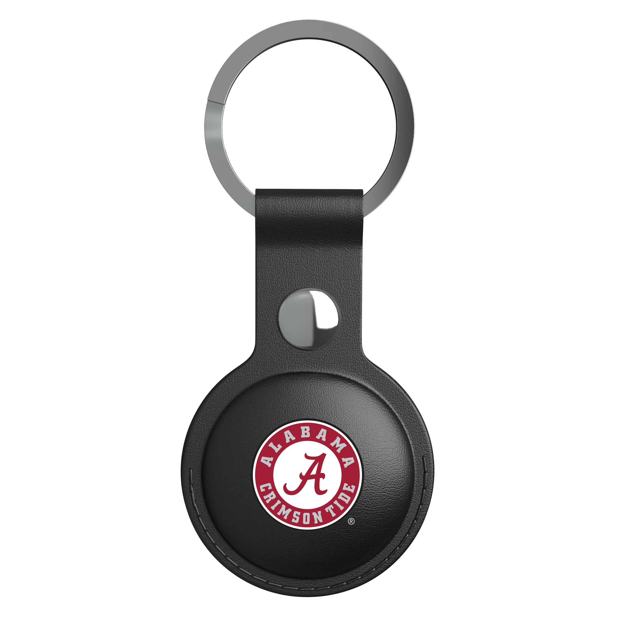 University of Alabama Crimson Tide Personalized Insignia AirTag Black Airtag Holder