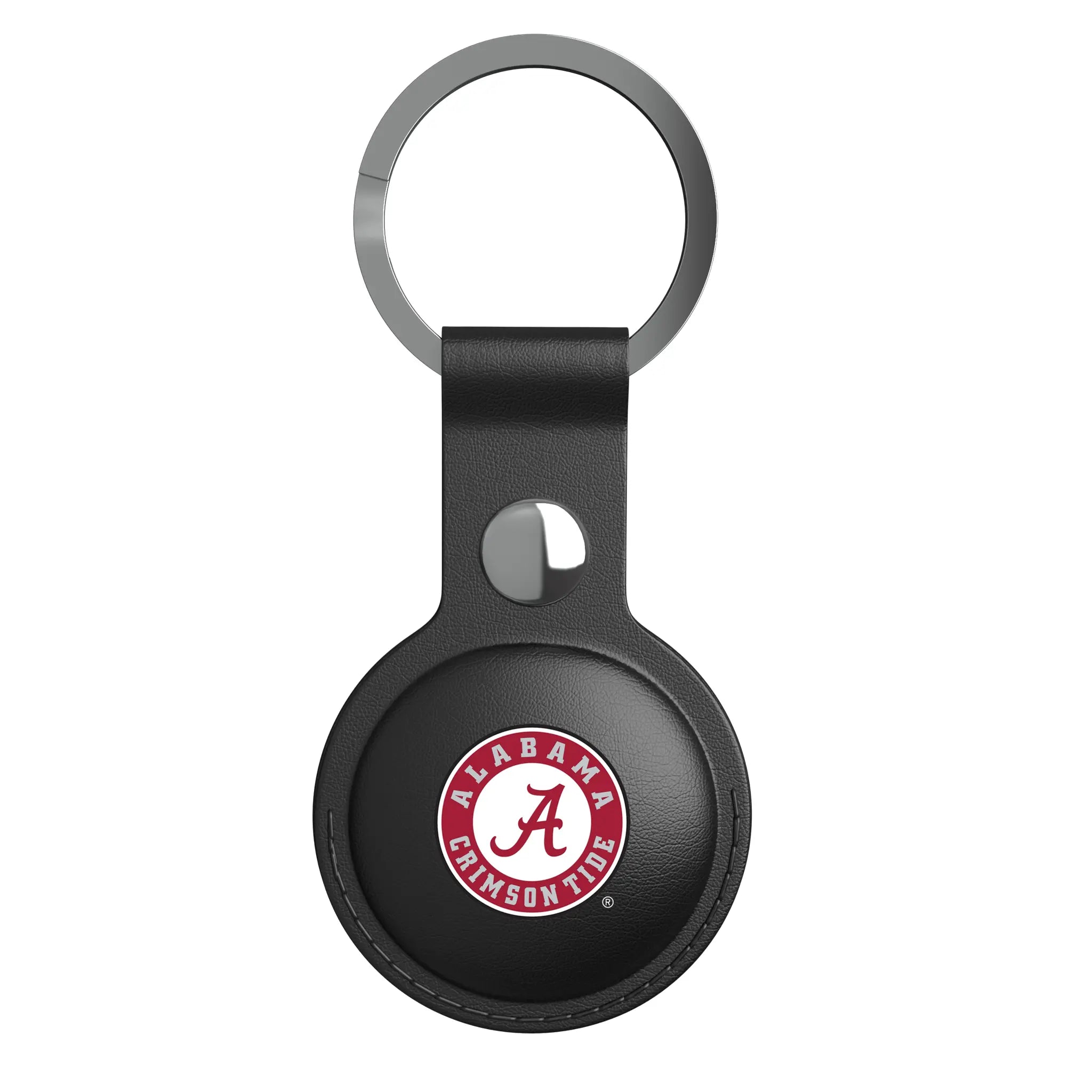 University of Alabama Crimson Tide Personalized Insignia AirTag Black Airtag Holder