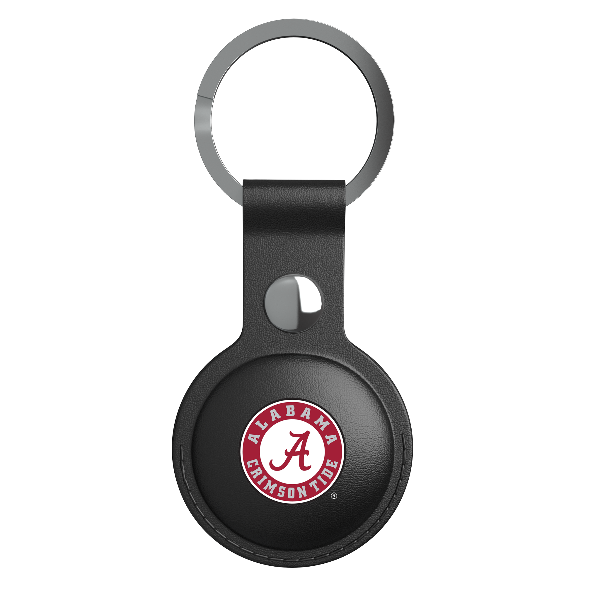 University of Alabama Crimson Tide Personalized Insignia AirTag Black Airtag Holder