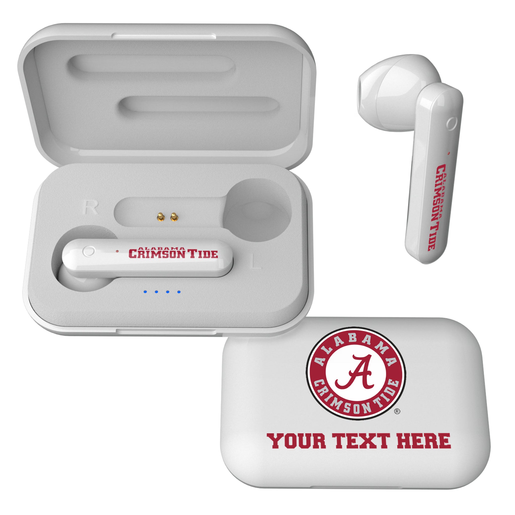 University of Alabama Crimson Tide Personalized Insignia Wireless TWS Earbuds