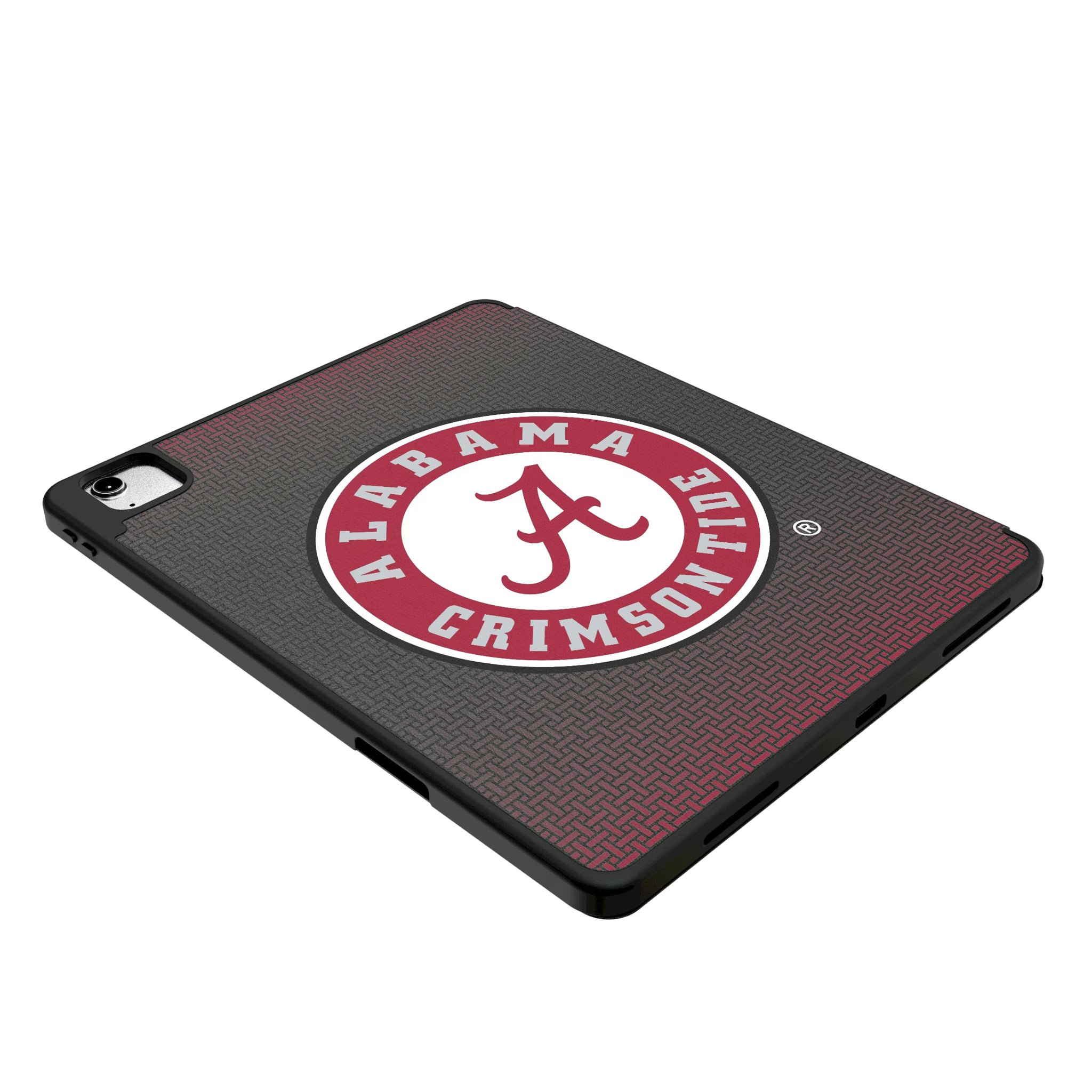 University of Alabama Crimson Tide Personalized Linen iPad Tablet Case for Apple iPad - Isometric View