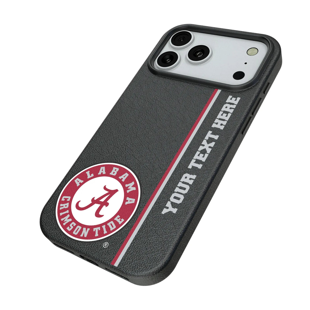 University of Alabama Crimson Tide Personalized Sidebard iPhone MagSafe Compatible Phone Case for Apple iPhone - Isometric View#Device_iPhone 18 Pro Max