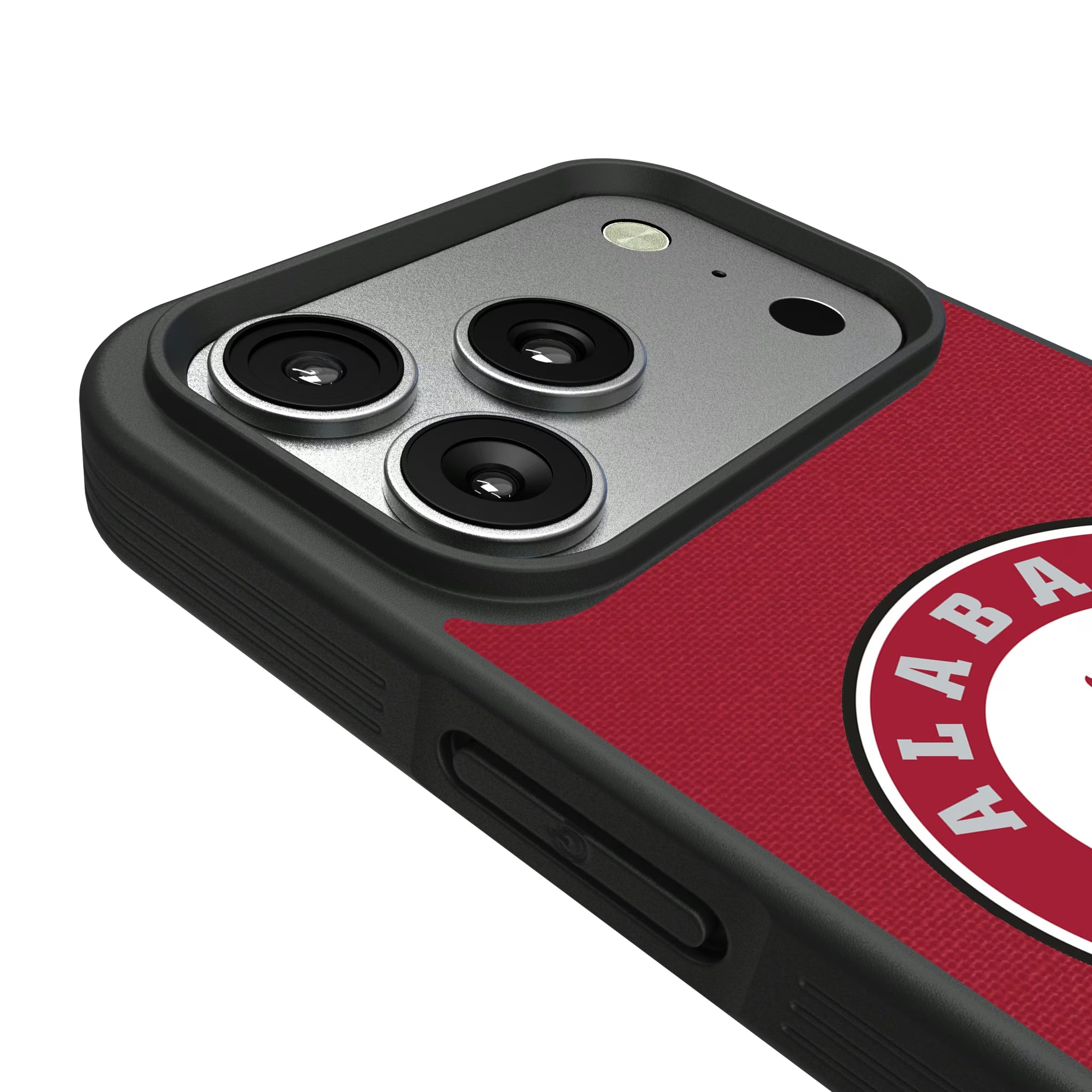 University of Alabama Crimson Tide Personalized Stripe iPhone Bump Phone Case for Apple iPhone - Detail#Device_iPhone 17 Pro