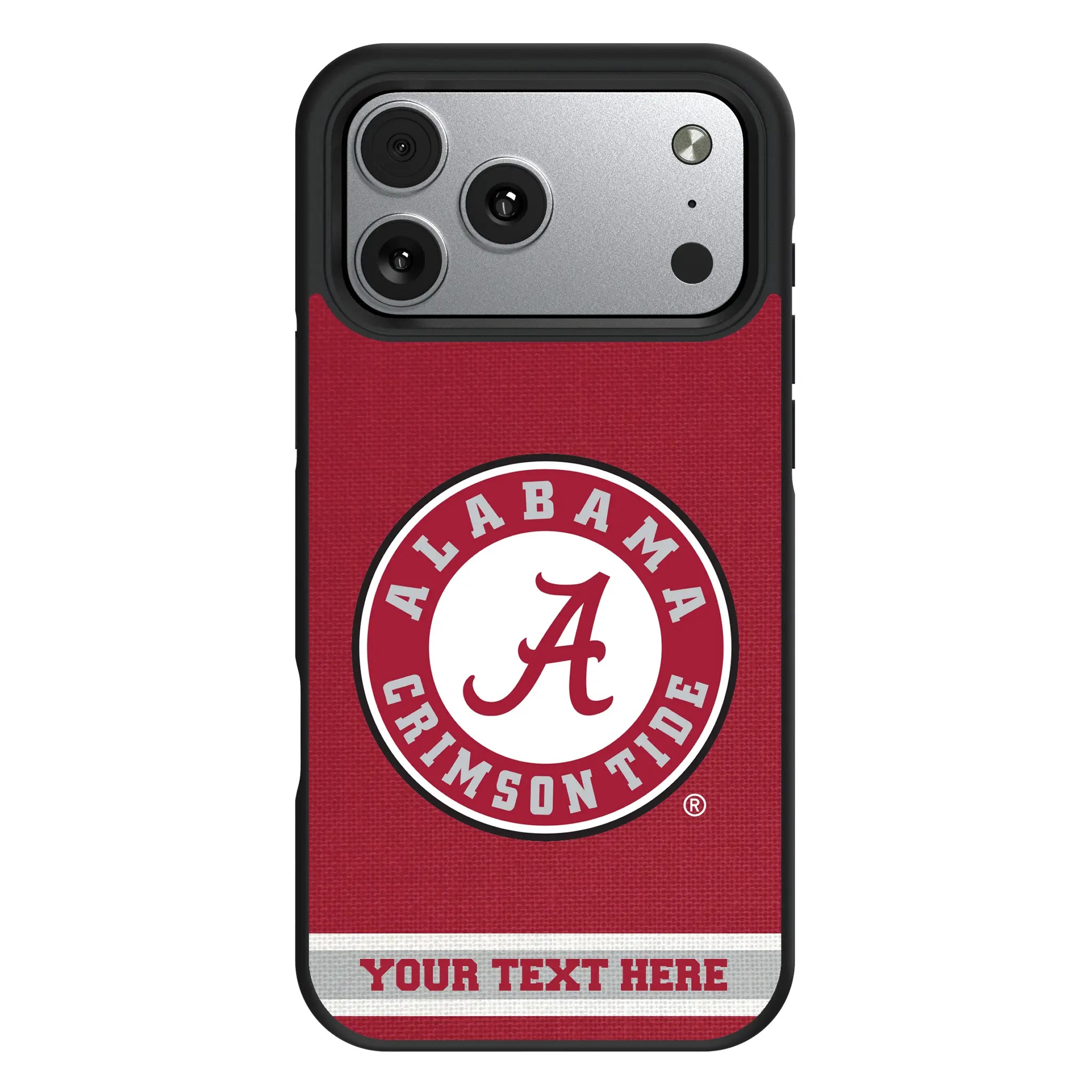 University of Alabama Crimson Tide Personalized Stripe iPhone Bump Phone Case for Apple iPhone#Device_iPhone 17 Pro Max