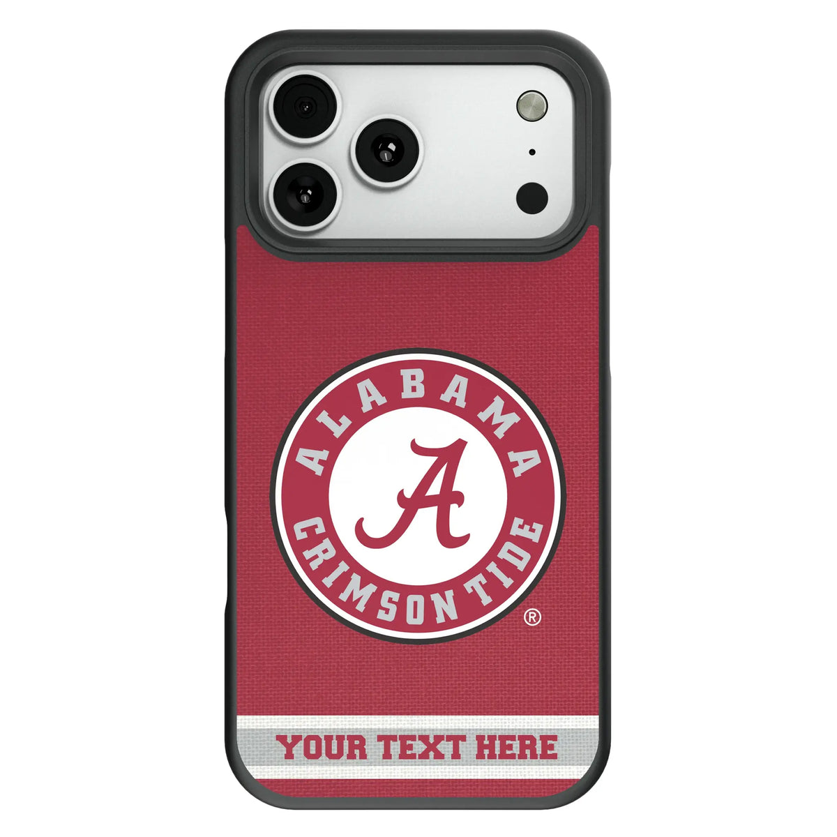 University of Alabama Crimson Tide Personalized Stripe Bump Phone Case for Apple iPhone