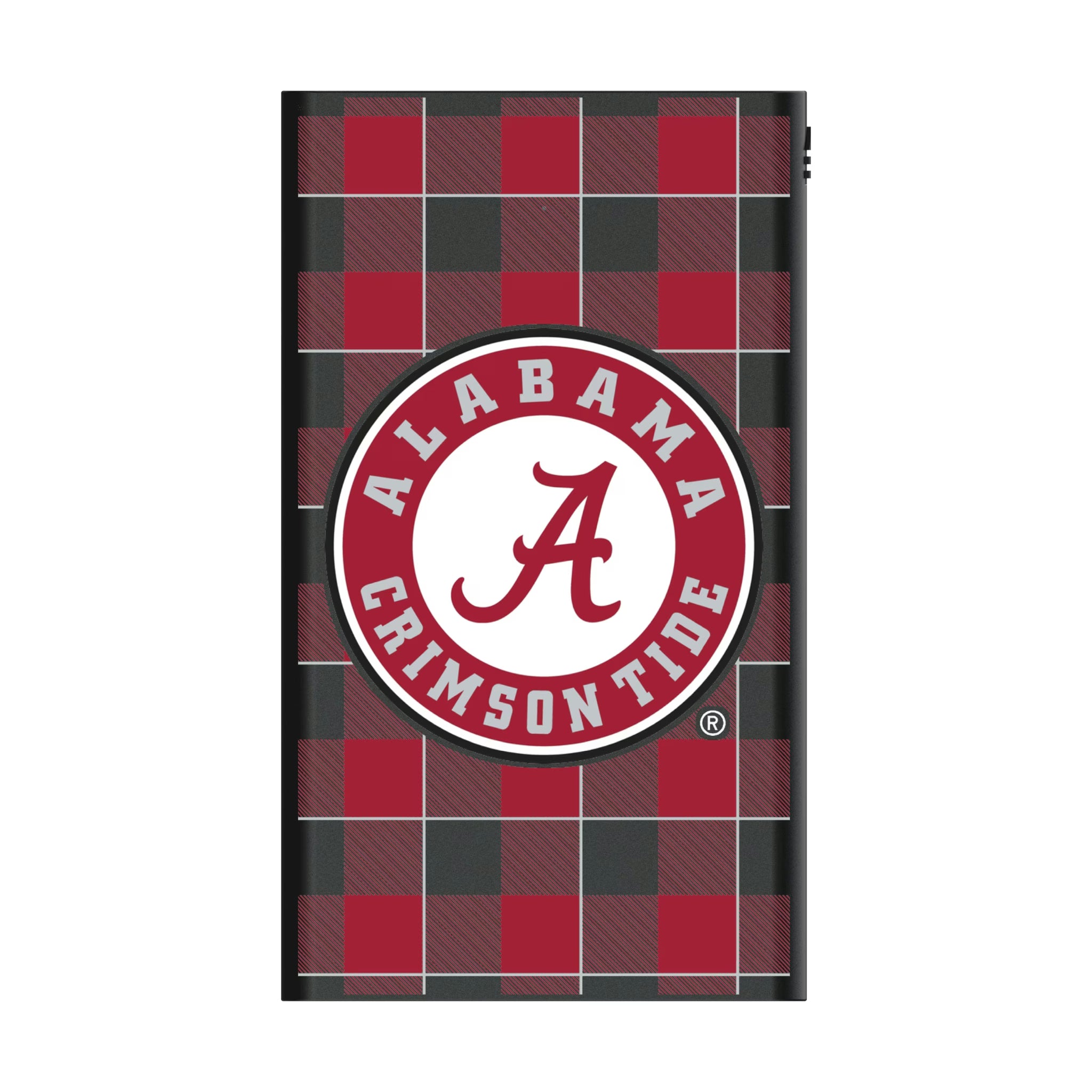 University of Alabama Crimson Tide Plaid 5000mAh Flat Powerbank