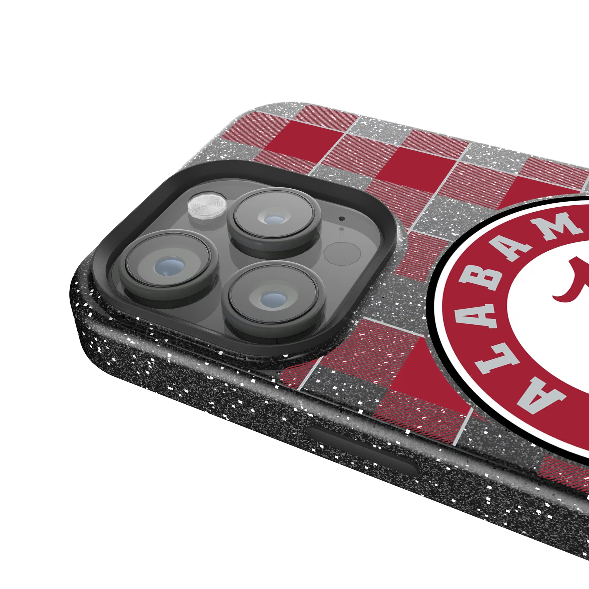University of Alabama Crimson Tide Plaid iPhone Bling Phone Case for Apple iPhone - Detail