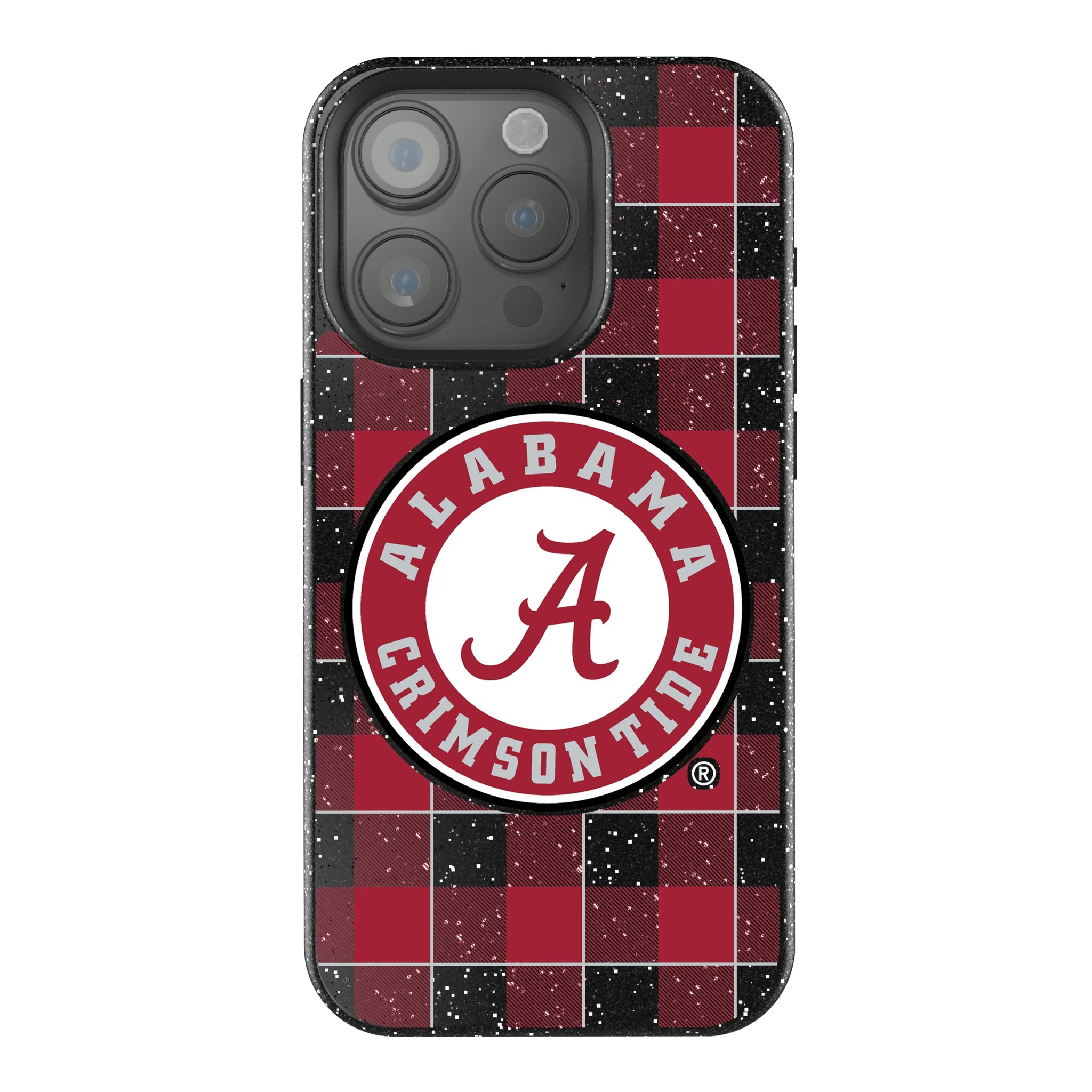 University of Alabama Crimson Tide Plaid iPhone Bling Phone Case for Apple iPhone