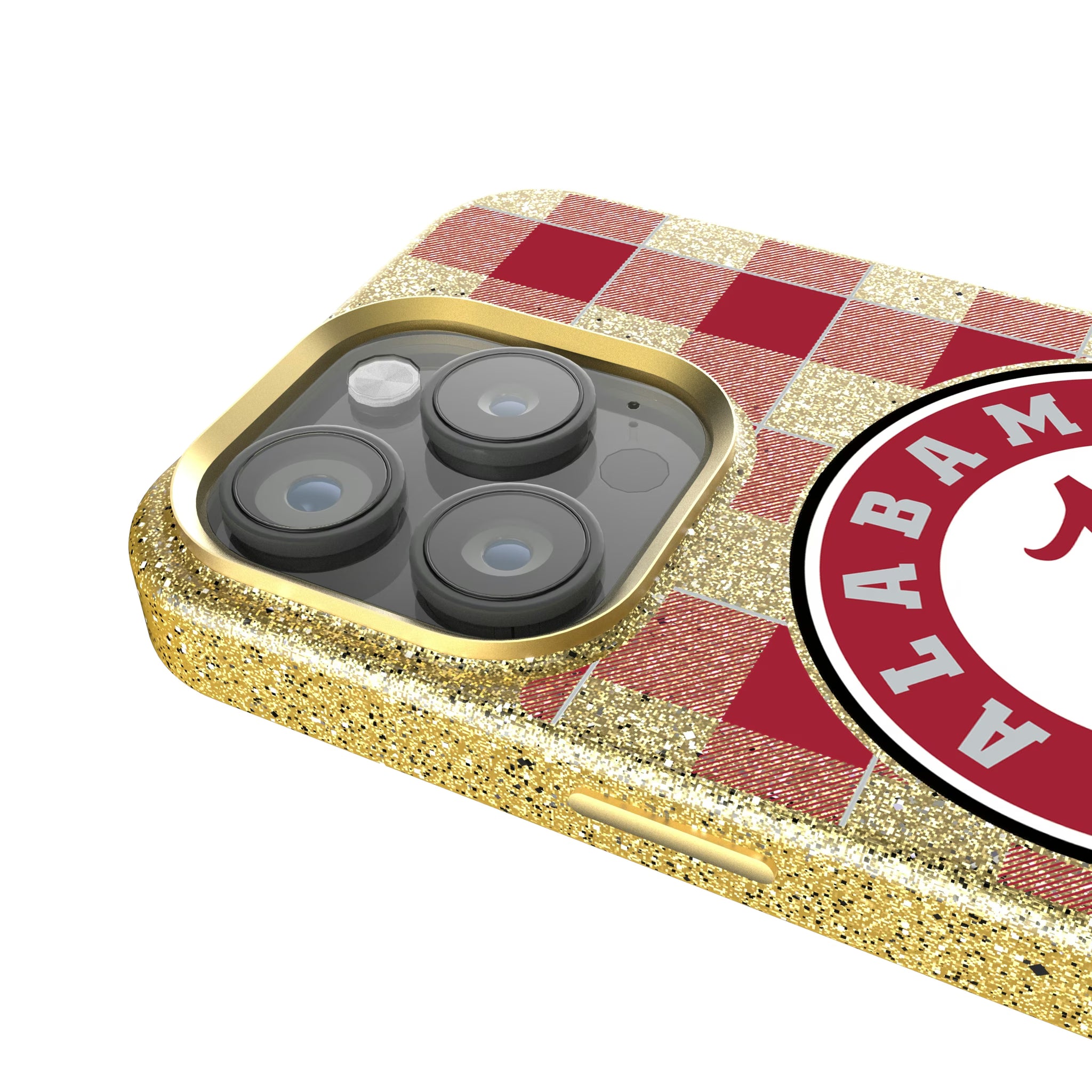 University of Alabama Crimson Tide Plaid iPhone Bling Phone Case for Apple iPhone - Detail
