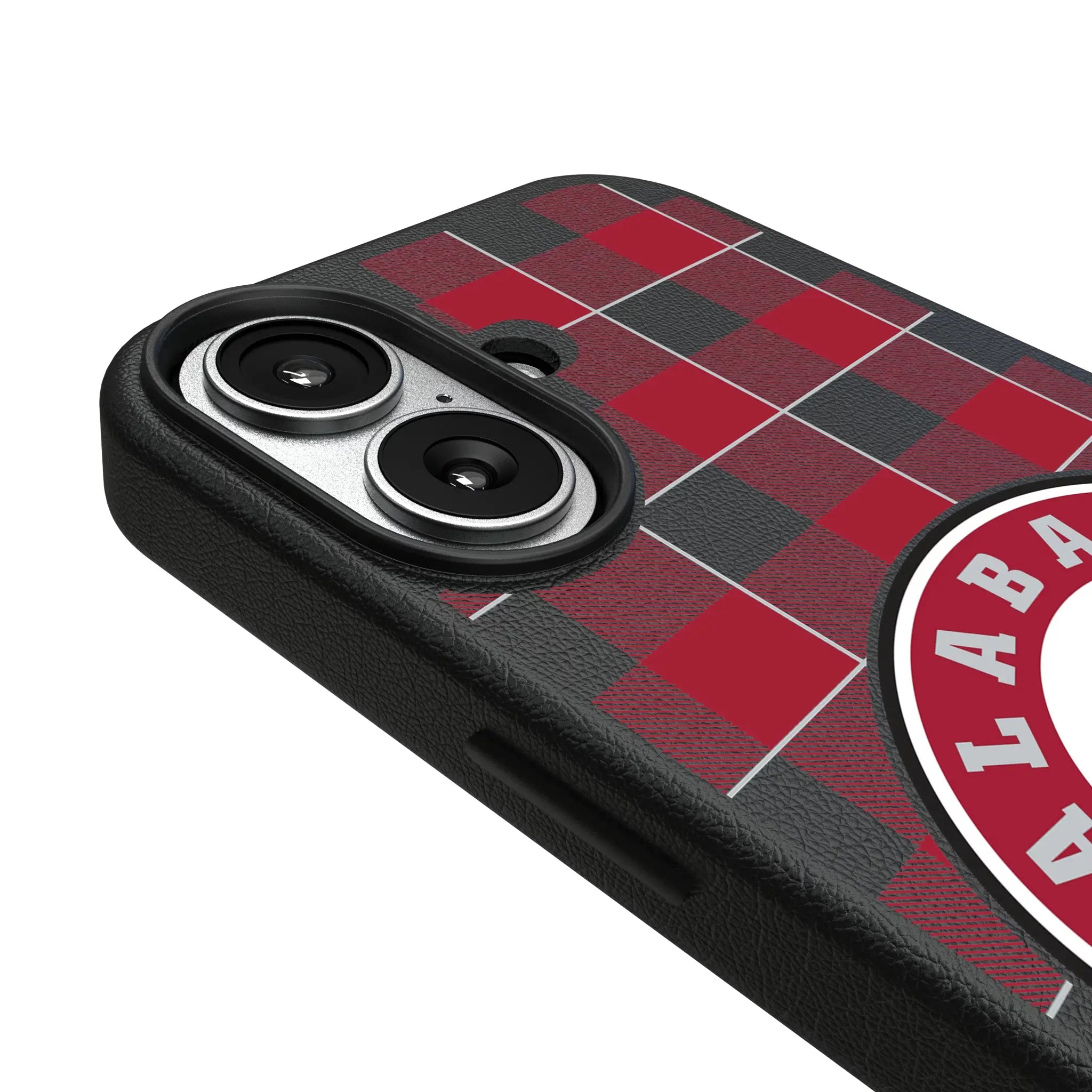 University of Alabama Crimson Tide Plaid iPhone MagSafe Compatible Phone Case for Apple iPhone - Detail#Device_iPhone 17