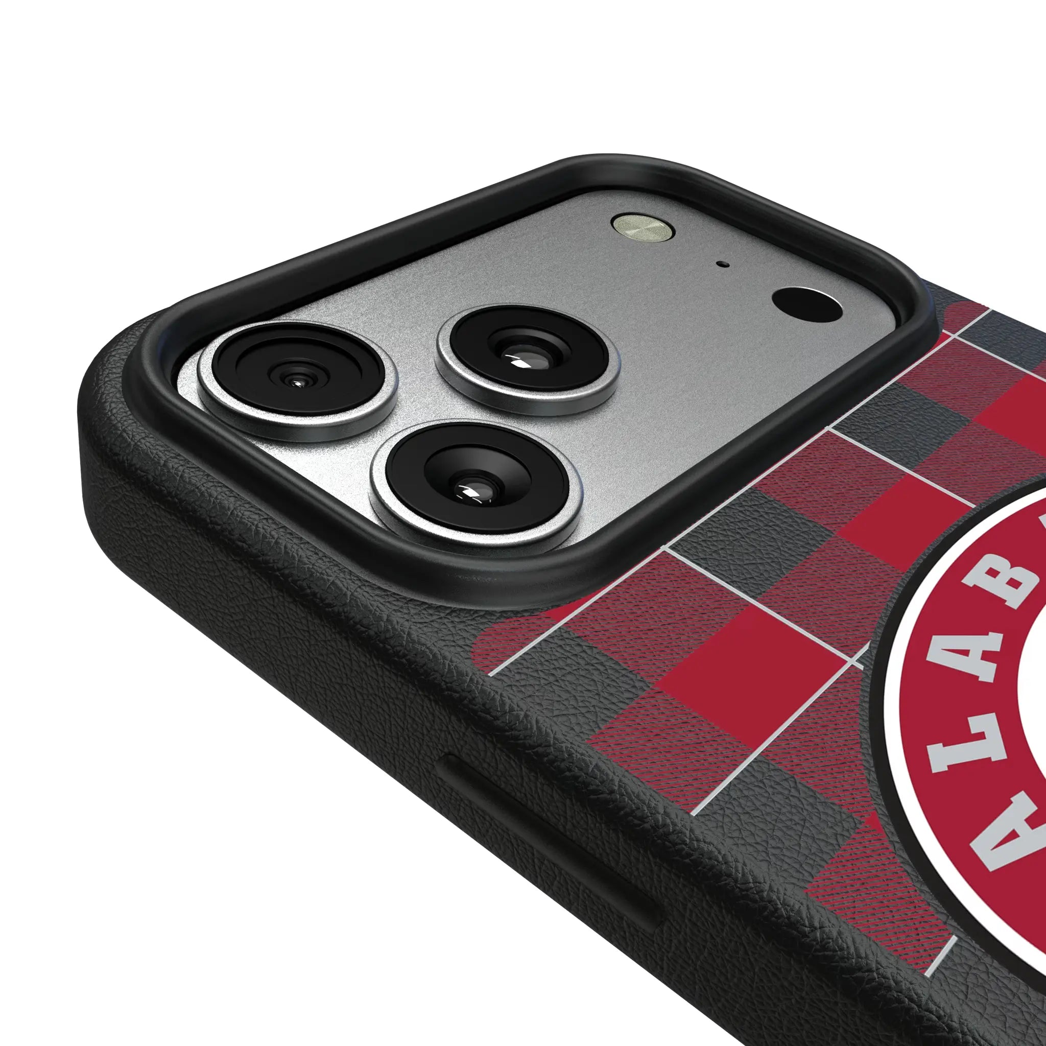 University of Alabama Crimson Tide Plaid iPhone MagSafe Compatible Phone Case for Apple iPhone - Detail#Device_iPhone 17 Pro Max