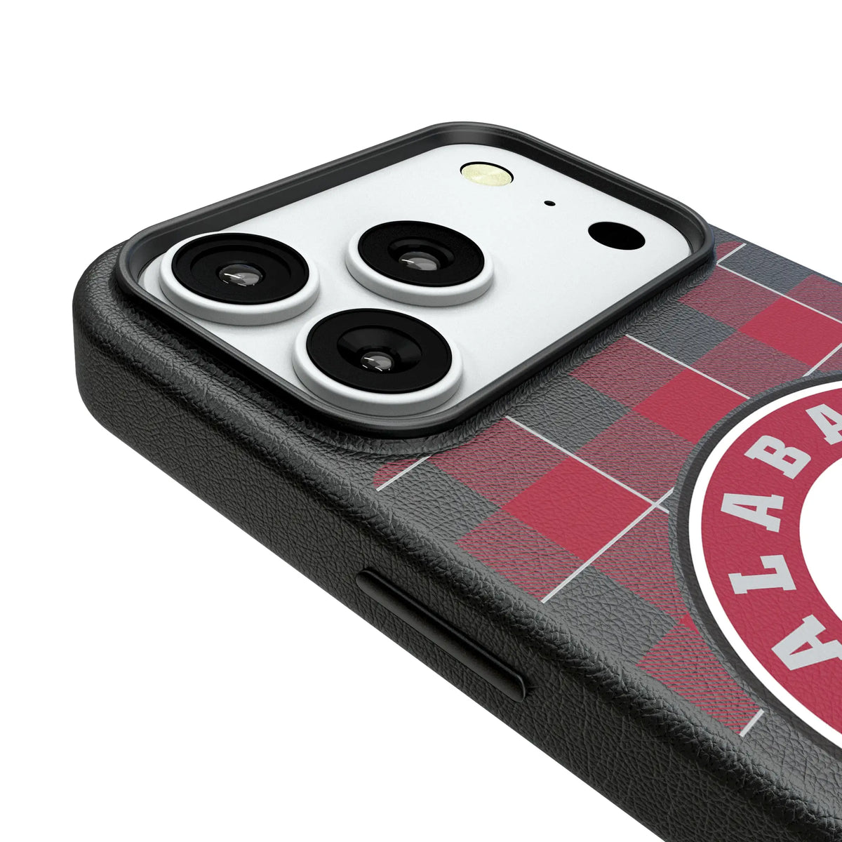 University of Alabama Crimson Tide Plaid iPhone MagSafe Compatible Phone Case for Apple iPhone - Detail#Device_iPhone 18 Pro