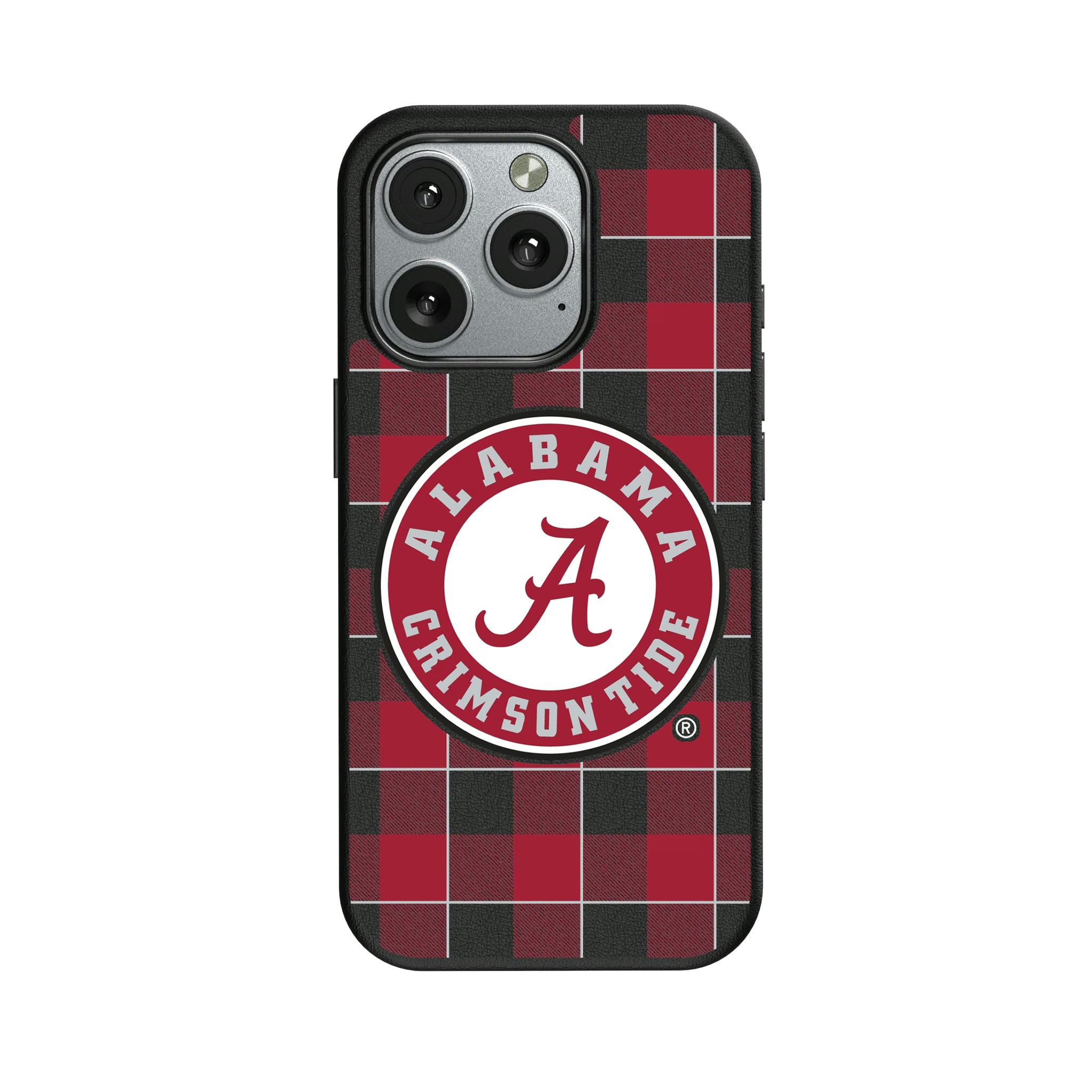 University of Alabama Crimson Tide Plaid iPhone MagSafe Compatible Phone Case for Apple iPhone