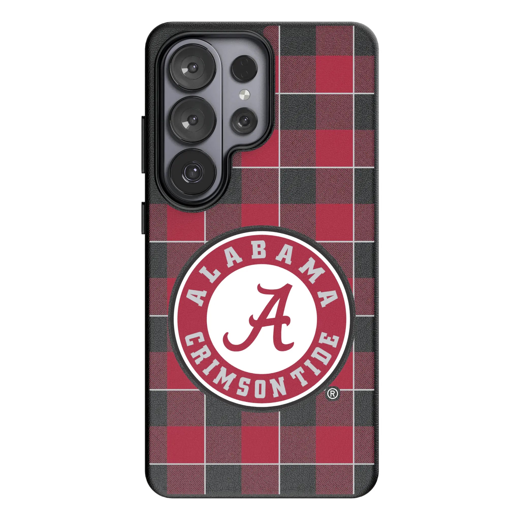 University of Alabama Crimson Tide Plaid Galaxy MagSafe Compatible Phone Case for Samsung Galaxy#Device_Galaxy S26 Ultra
