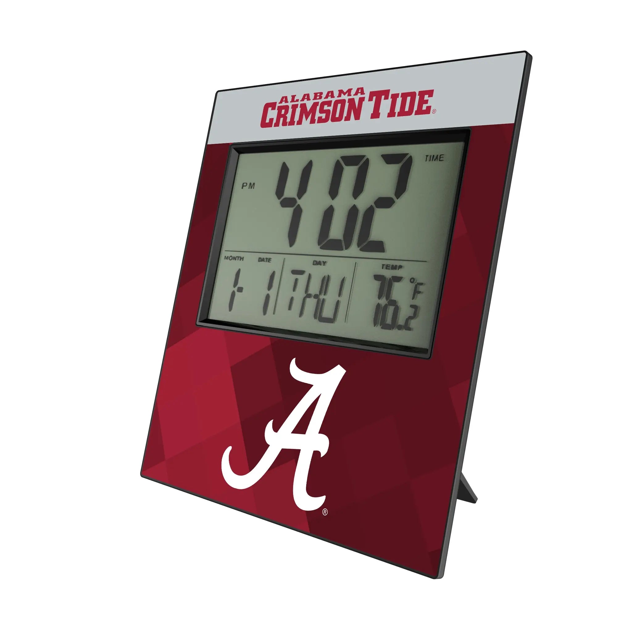 University of Alabama Crimson Tide Script A Color Block Wall Clock