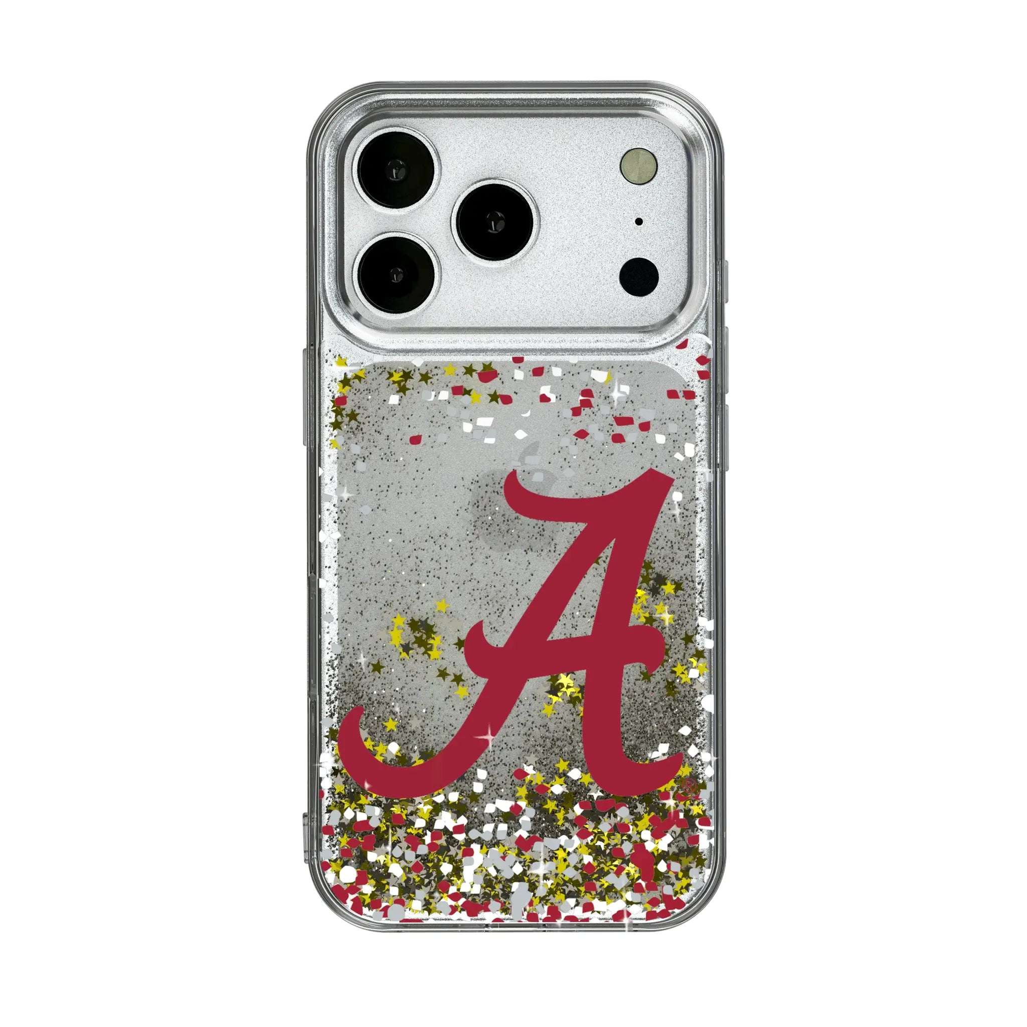 University of Alabama Crimson Tide Script A Confetti iPhone Glitter Phone Case for Apple iPhone