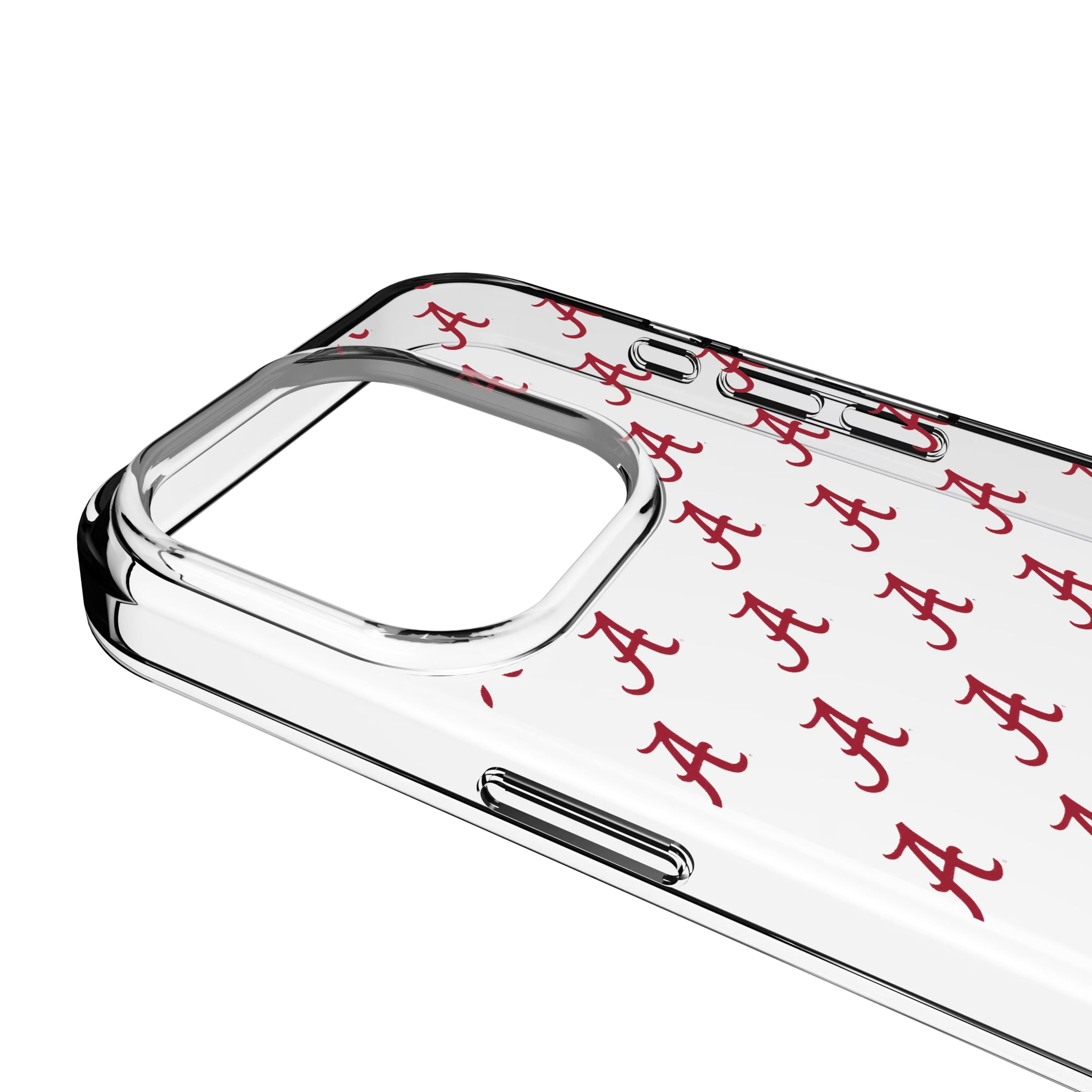 University of Alabama Crimson Tide Script A Fashion Pattern iPhone Clear Phone Case for Apple iPhone - Detail