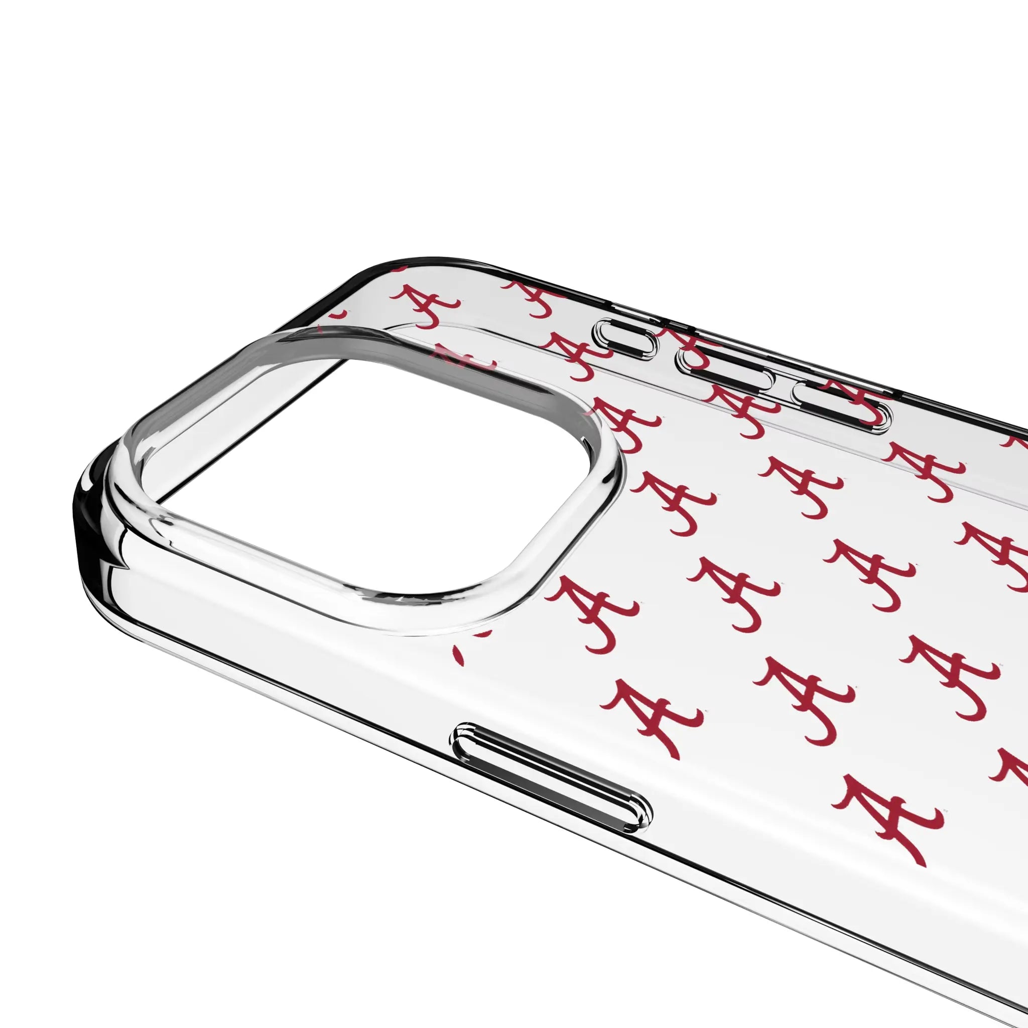 University of Alabama Crimson Tide Script A Fashion Pattern iPhone Clear Phone Case for Apple iPhone - Detail