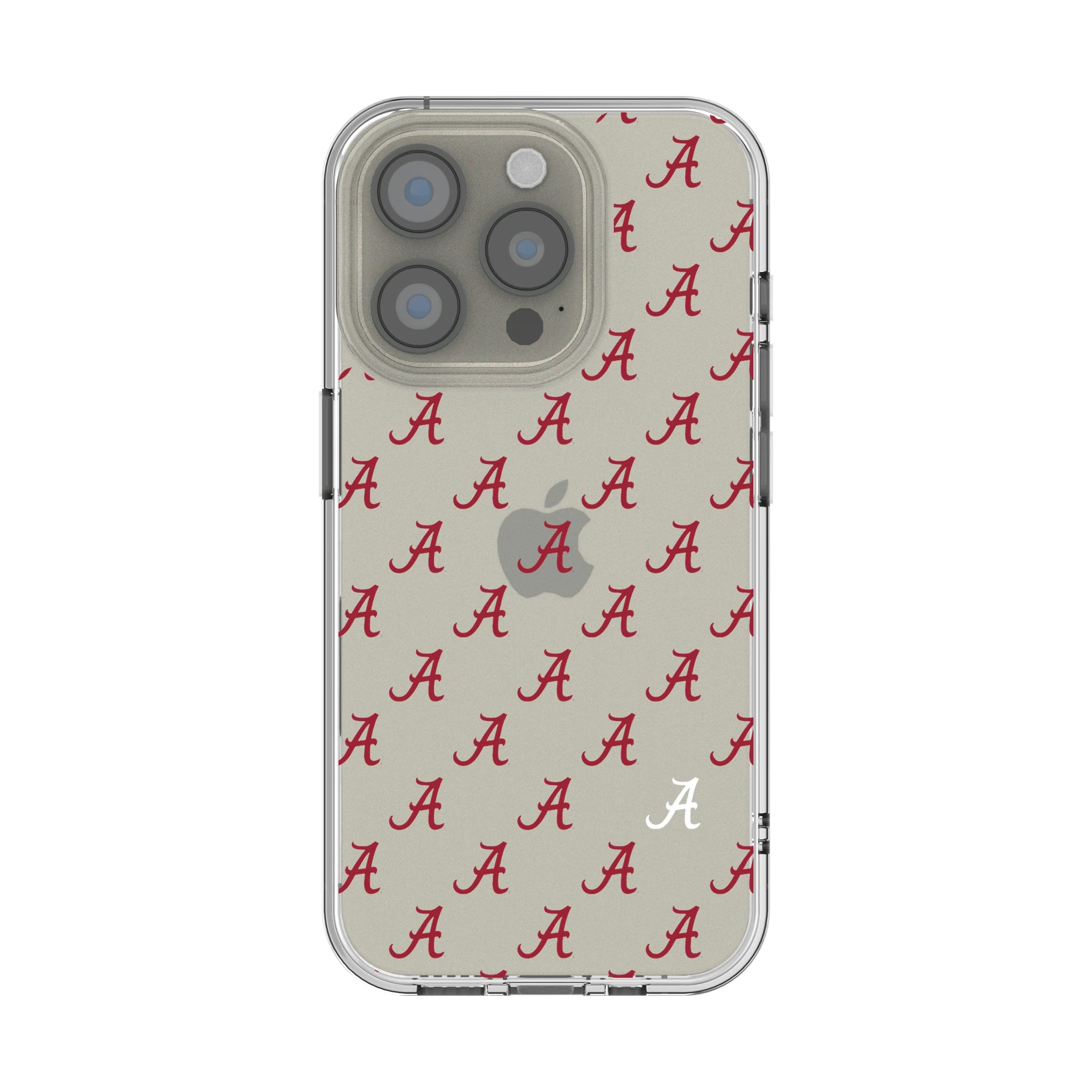 University of Alabama Crimson Tide Script A Fashion Pattern iPhone Clear Phone Case for Apple iPhone