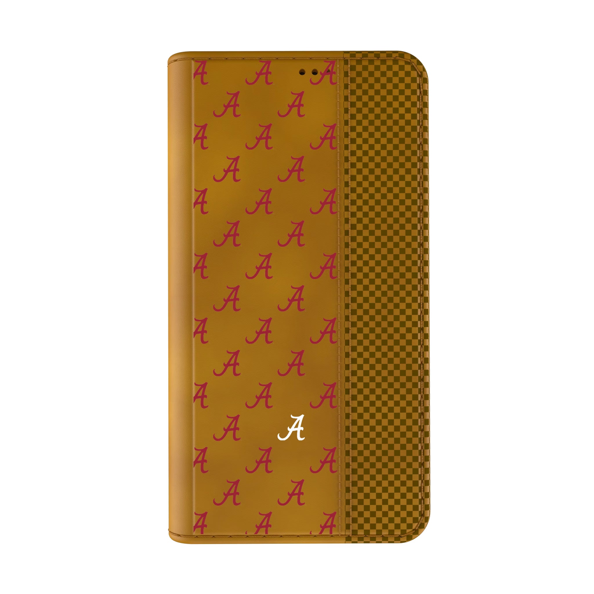 University of Alabama Crimson Tide Script A Fashion Pattern iPhone Folio Phone Case for Apple iPhone