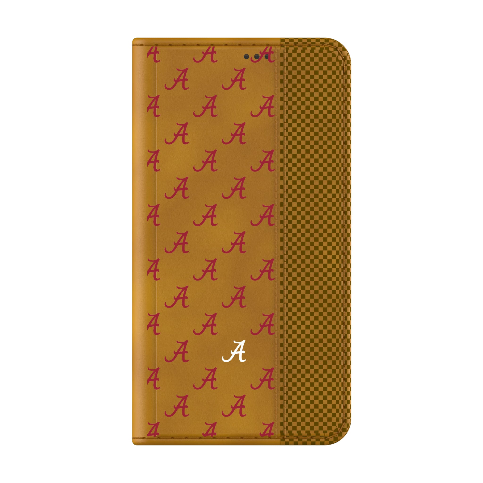 University of Alabama Crimson Tide Script A Fashion Pattern Galaxy Folio Phone Case for Samsung Galaxy