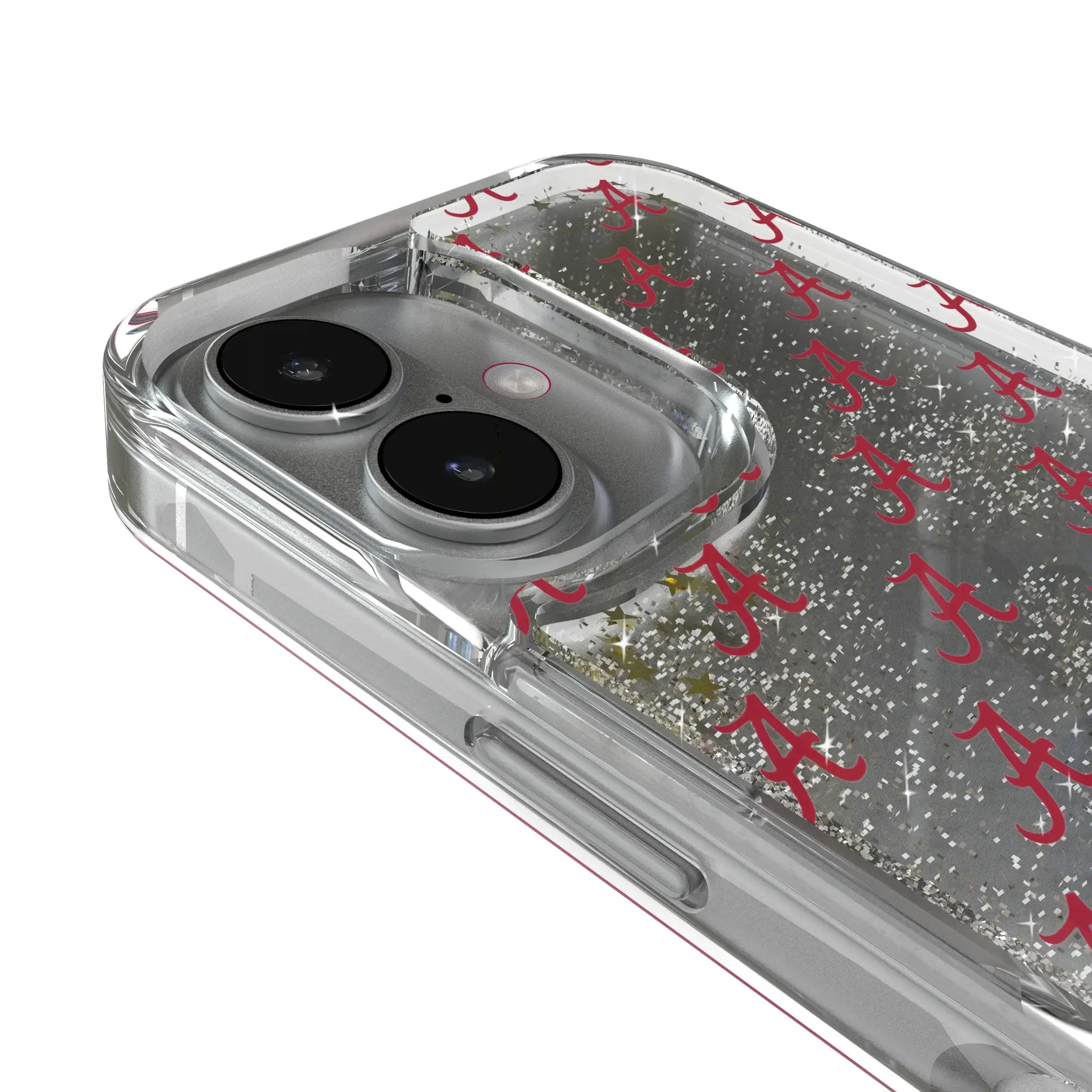 University of Alabama Crimson Tide Script A Fashion Pattern iPhone Glitter Phone Case for Apple iPhone - Detail