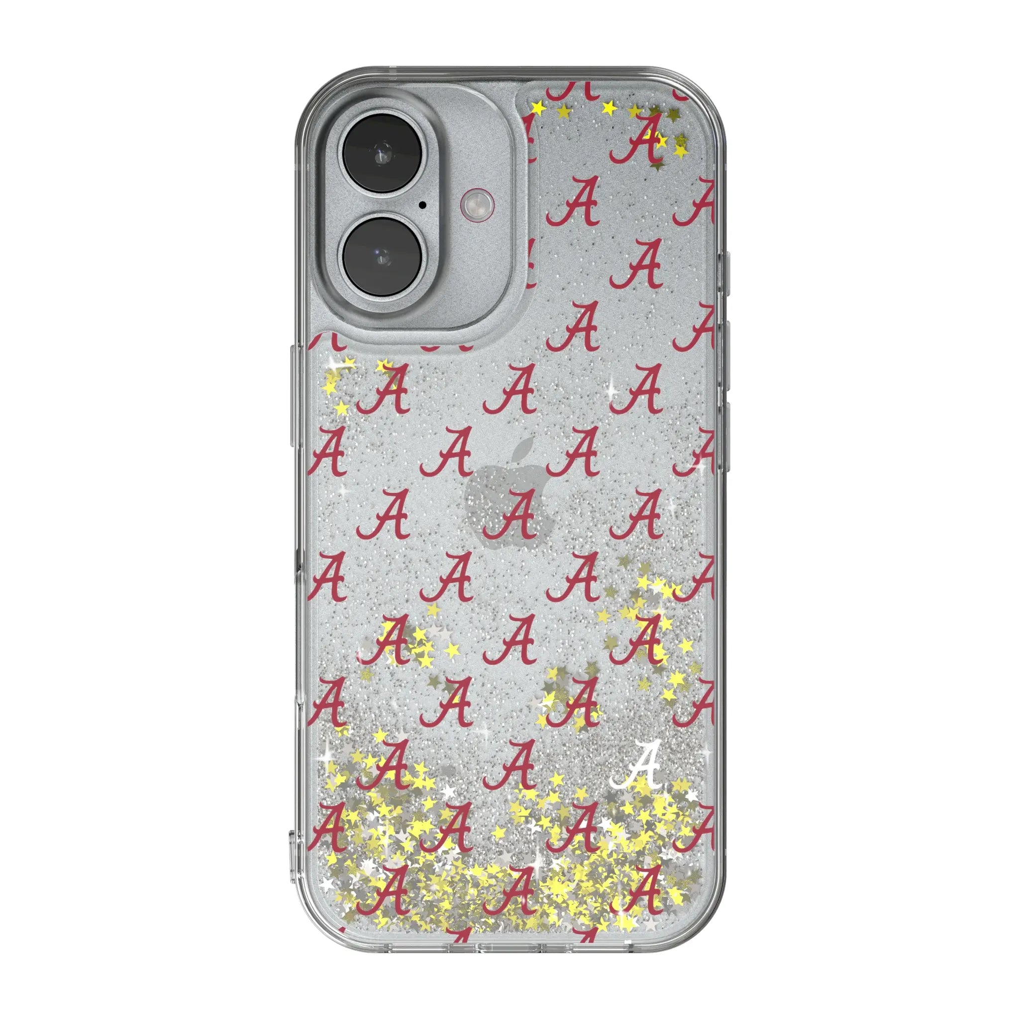 University of Alabama Crimson Tide Script A Fashion Pattern iPhone Glitter Phone Case for Apple iPhone