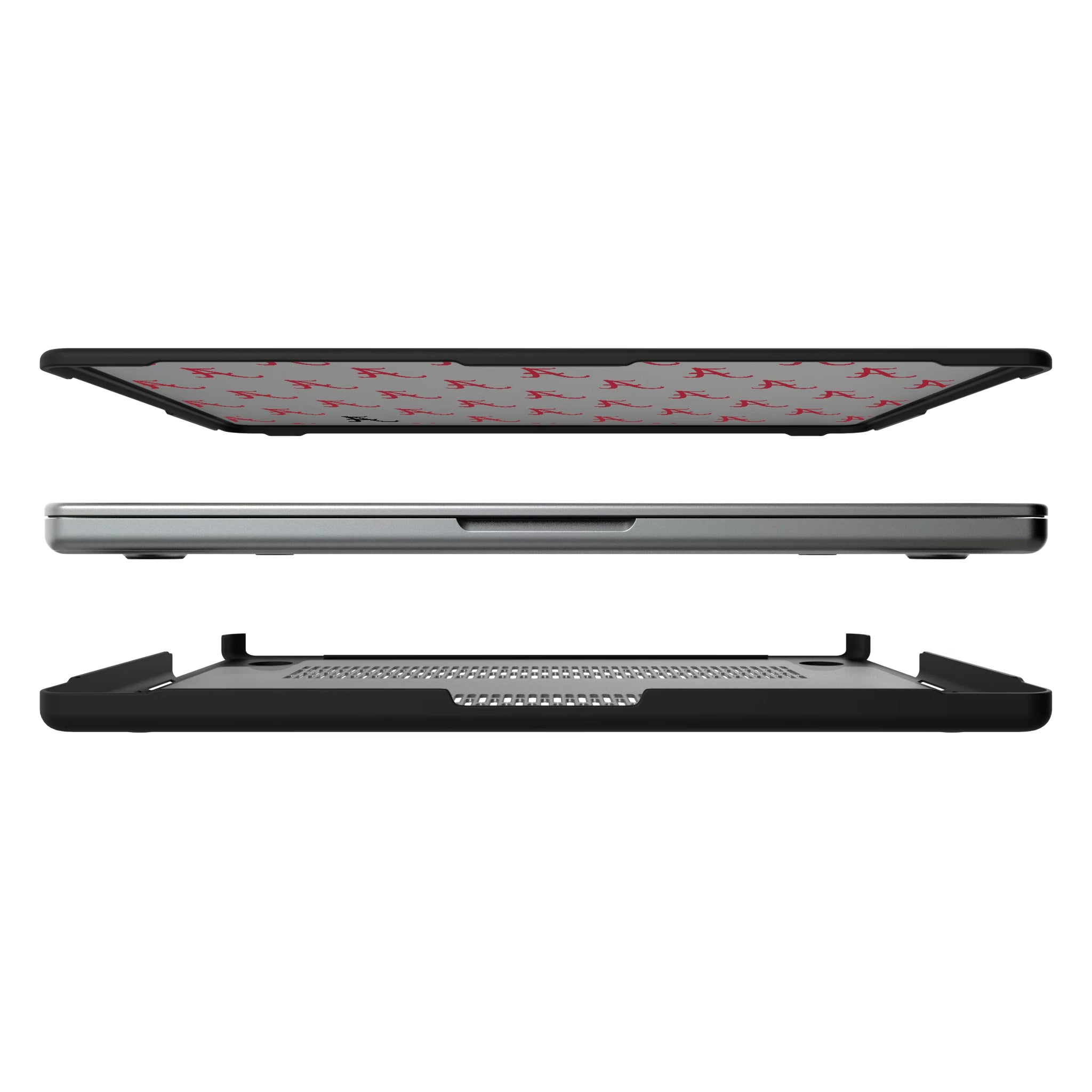 University of Alabama Crimson Tide Script A Fashion Pattern MacBook Laptop Case for Apple MacBook#Device_MacBook Pro (14-inch, 2021) / MacBook Pro (14-inch, 2023) / MacBook Pro (14-inch, 2024)