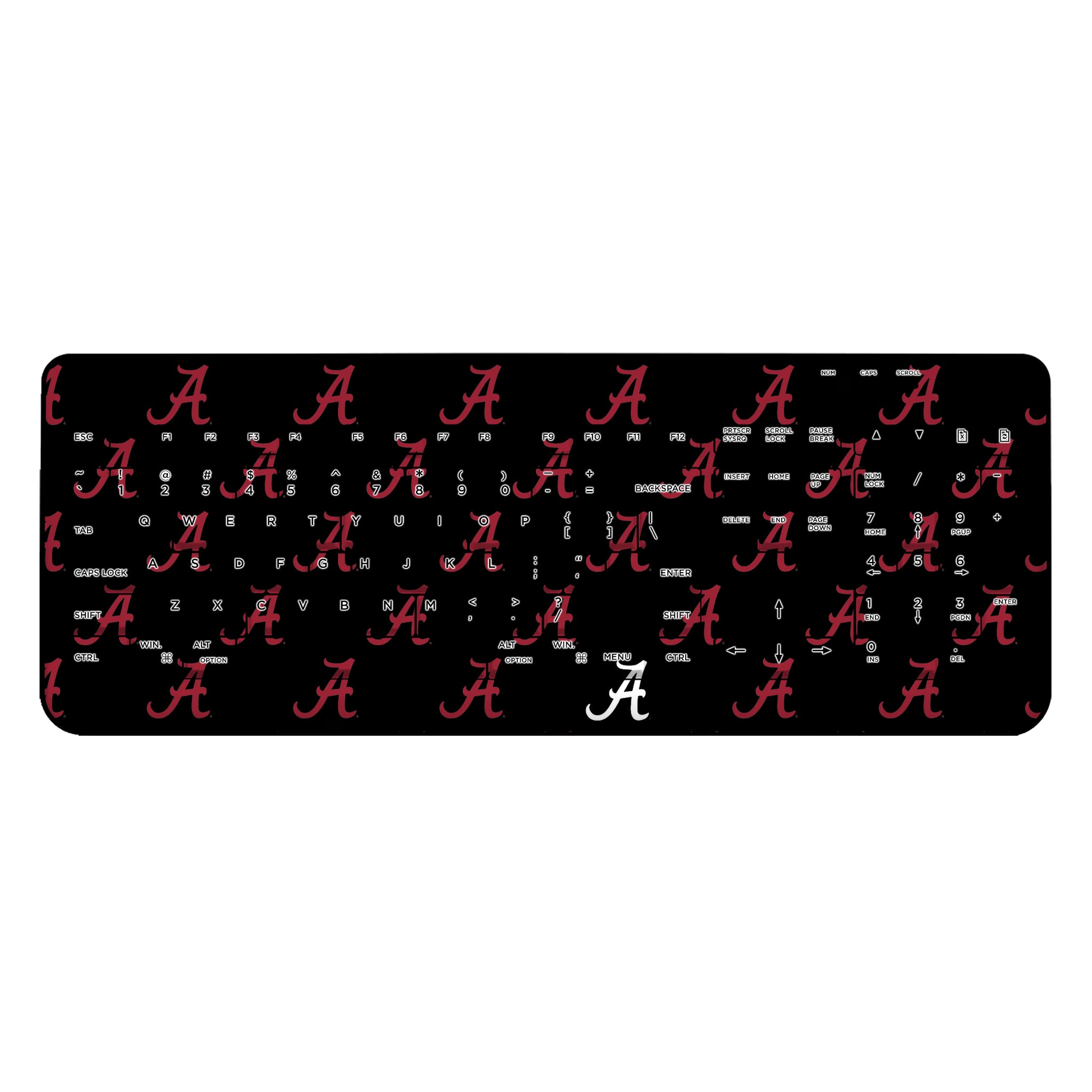 University of Alabama Crimson Tide Script A Fashion Pattern Wireless USB Keyboard