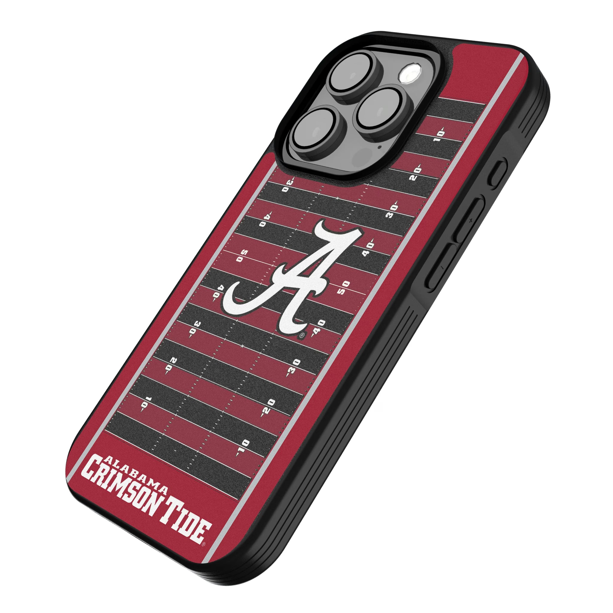 University of Alabama Crimson Tide Script A Field iPhone Bump Phone Case for Apple iPhone - Isometric View