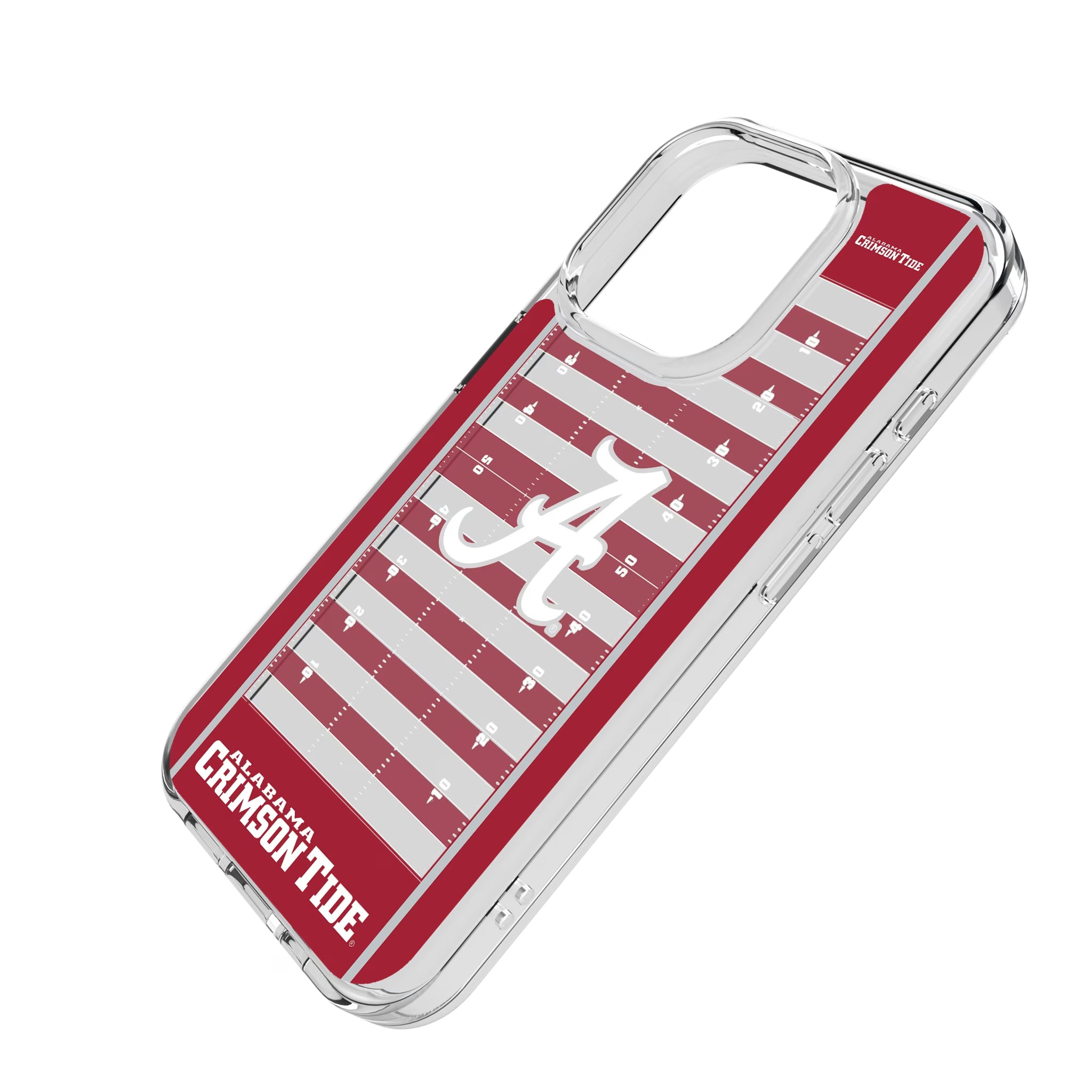 University of Alabama Crimson Tide Script A Field iPhone Clear Phone Case for Apple iPhone - Isometric View