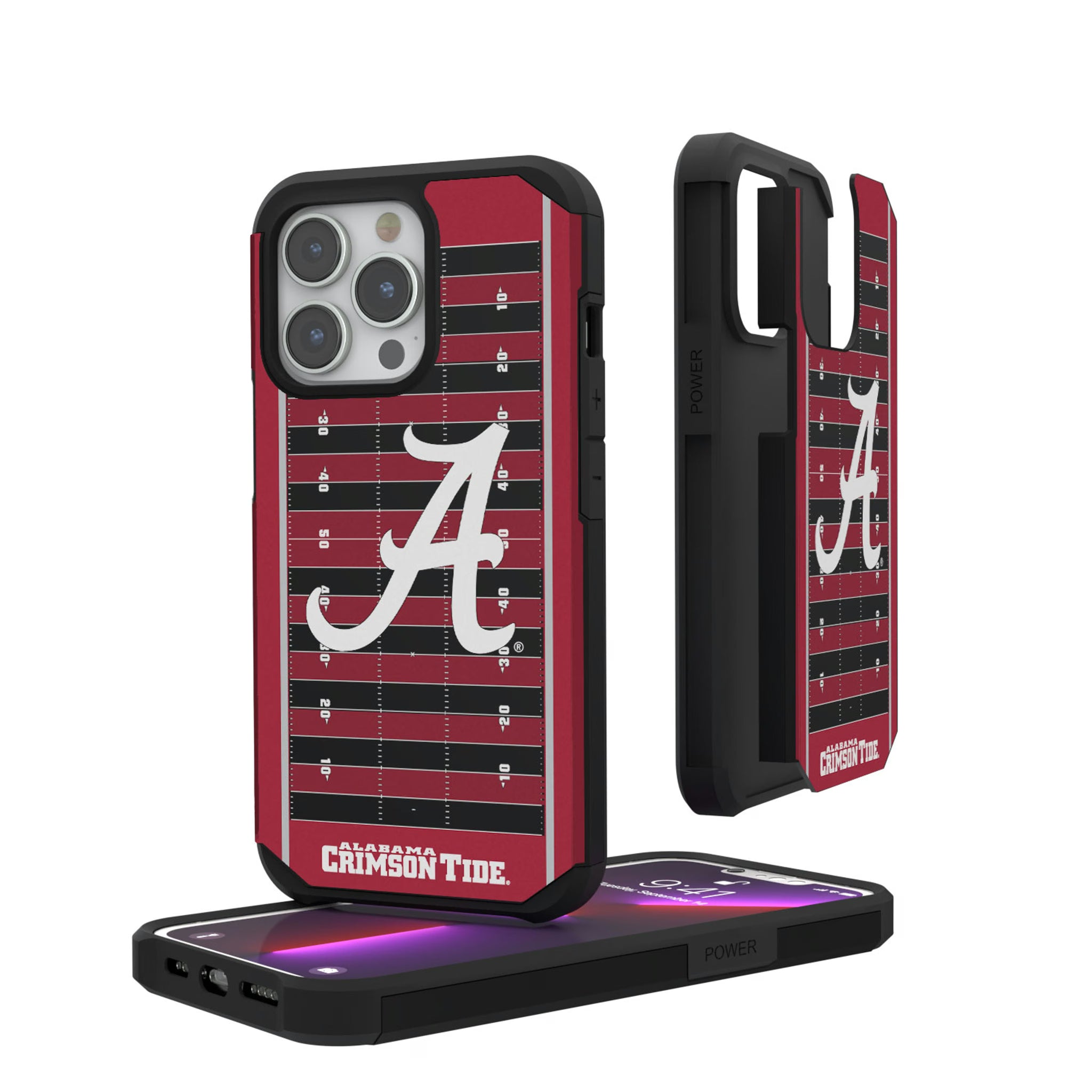 University of Alabama Crimson Tide Script A Field iPhone Rugged Phone Case for Apple iPhone