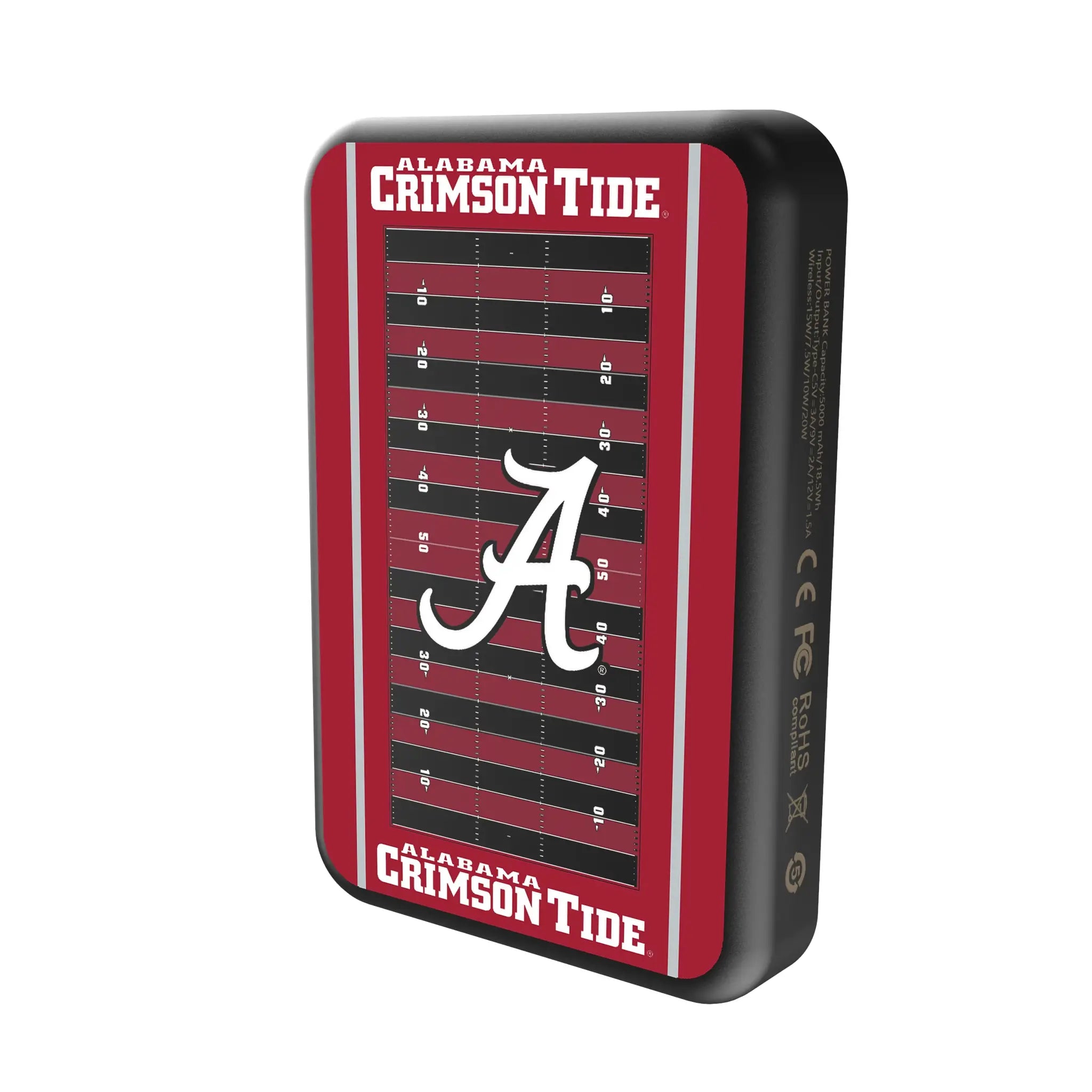 University of Alabama Crimson Tide Script A Field Wireless Mag Power Bank
