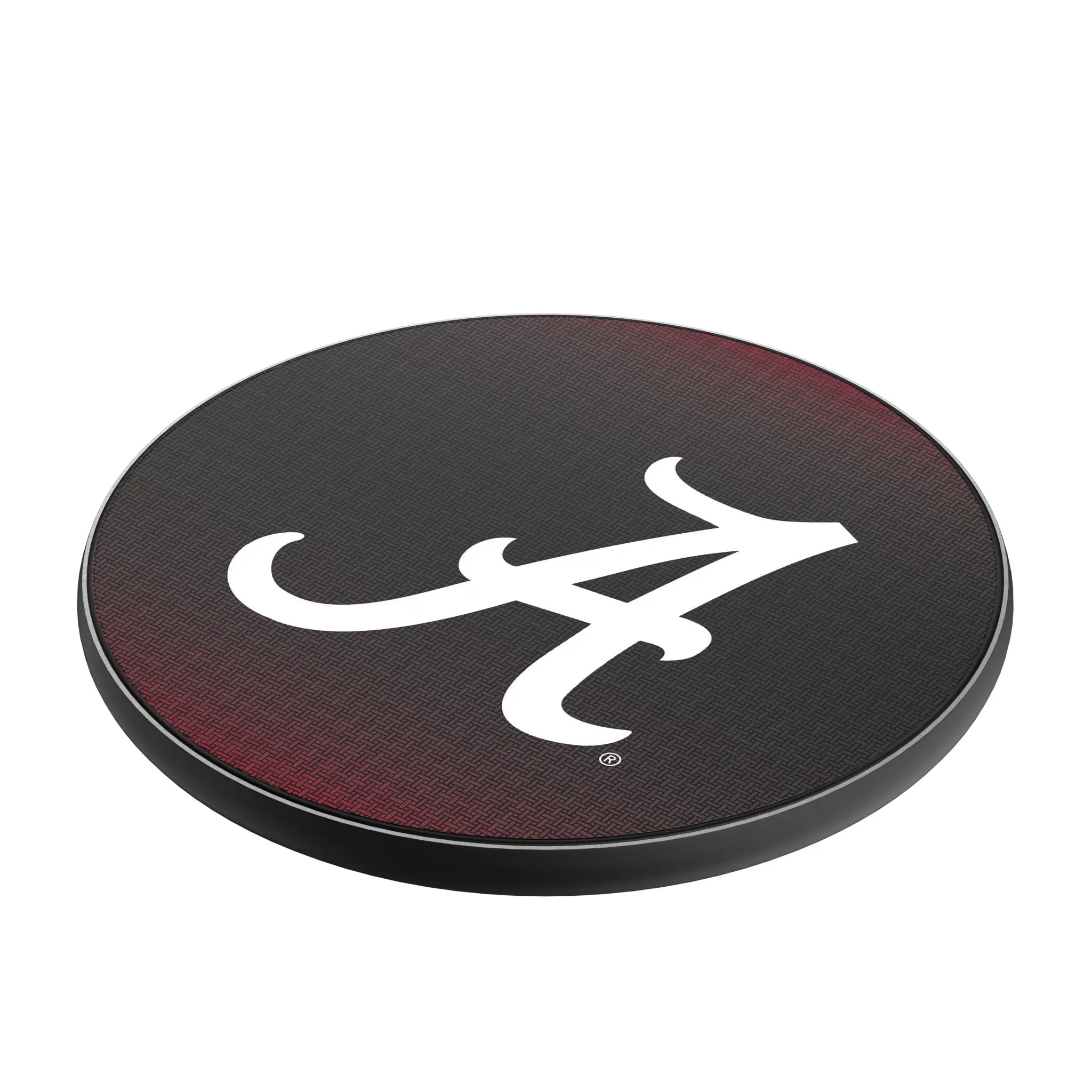 University of Alabama Crimson Tide Script A Linen 15-Watt Wireless Charger - Isometric View