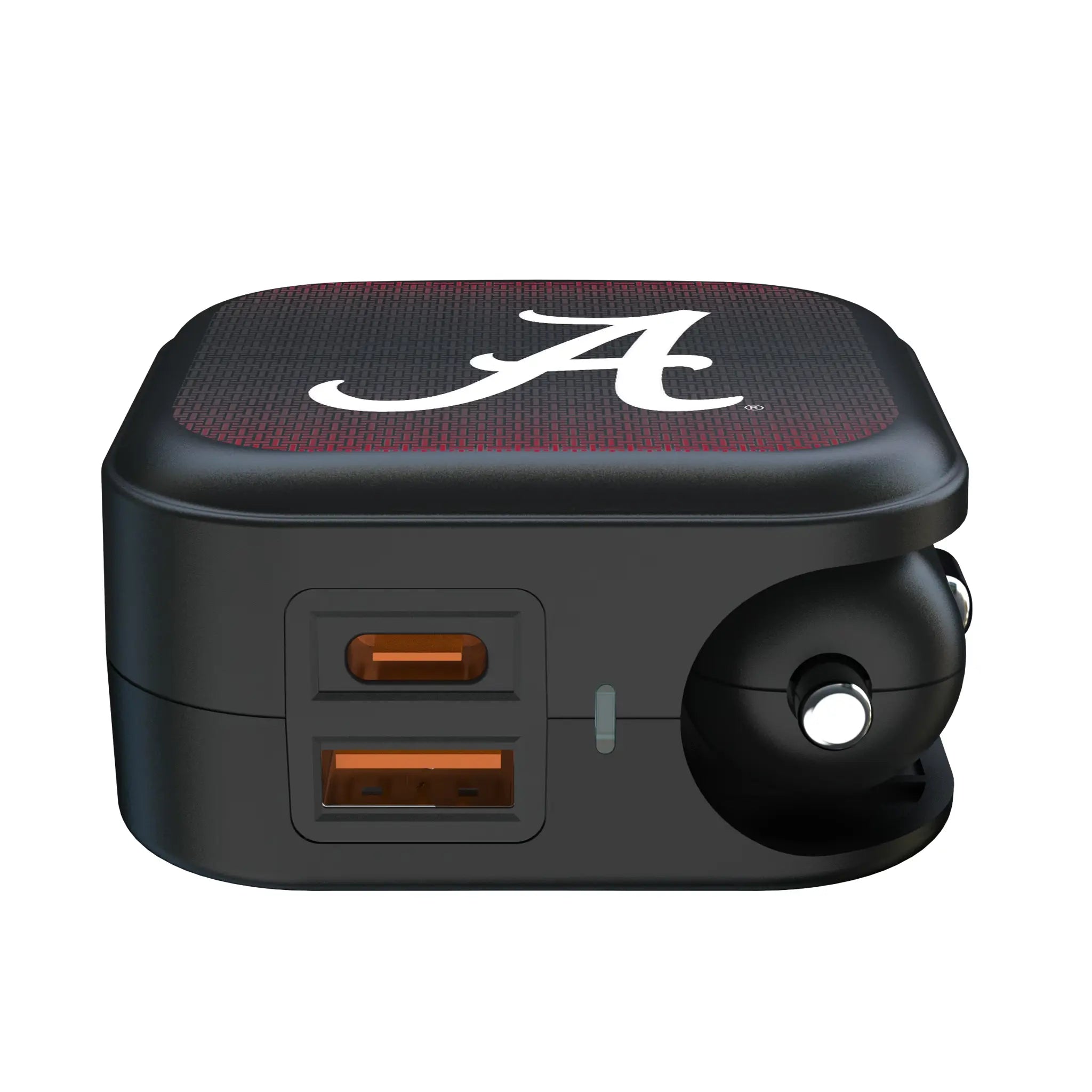University of Alabama Crimson Tide Script A Linen 2 in 1 USB A/C Charger
