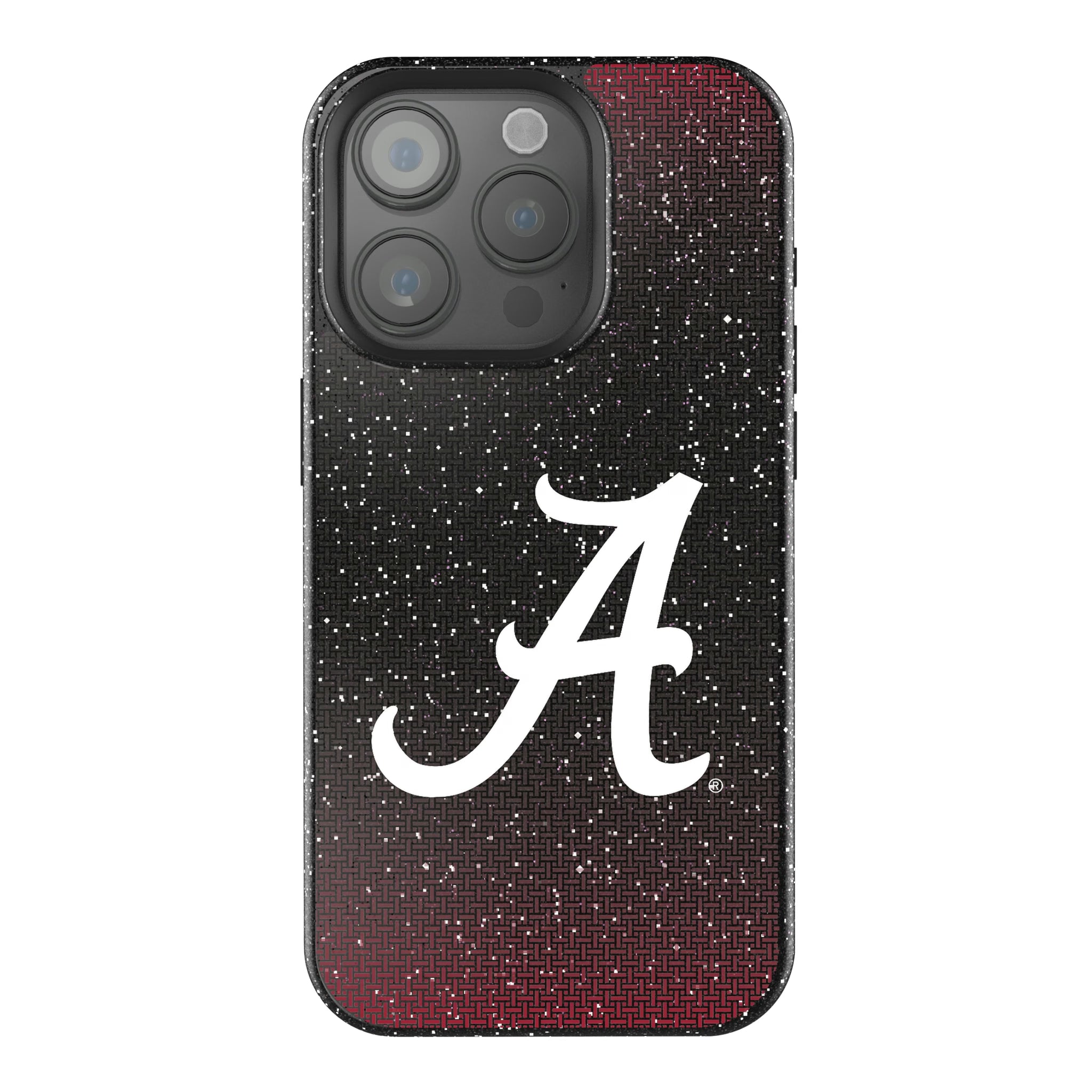 University of Alabama Crimson Tide Script A Linen iPhone Bling Phone Case for Apple iPhone