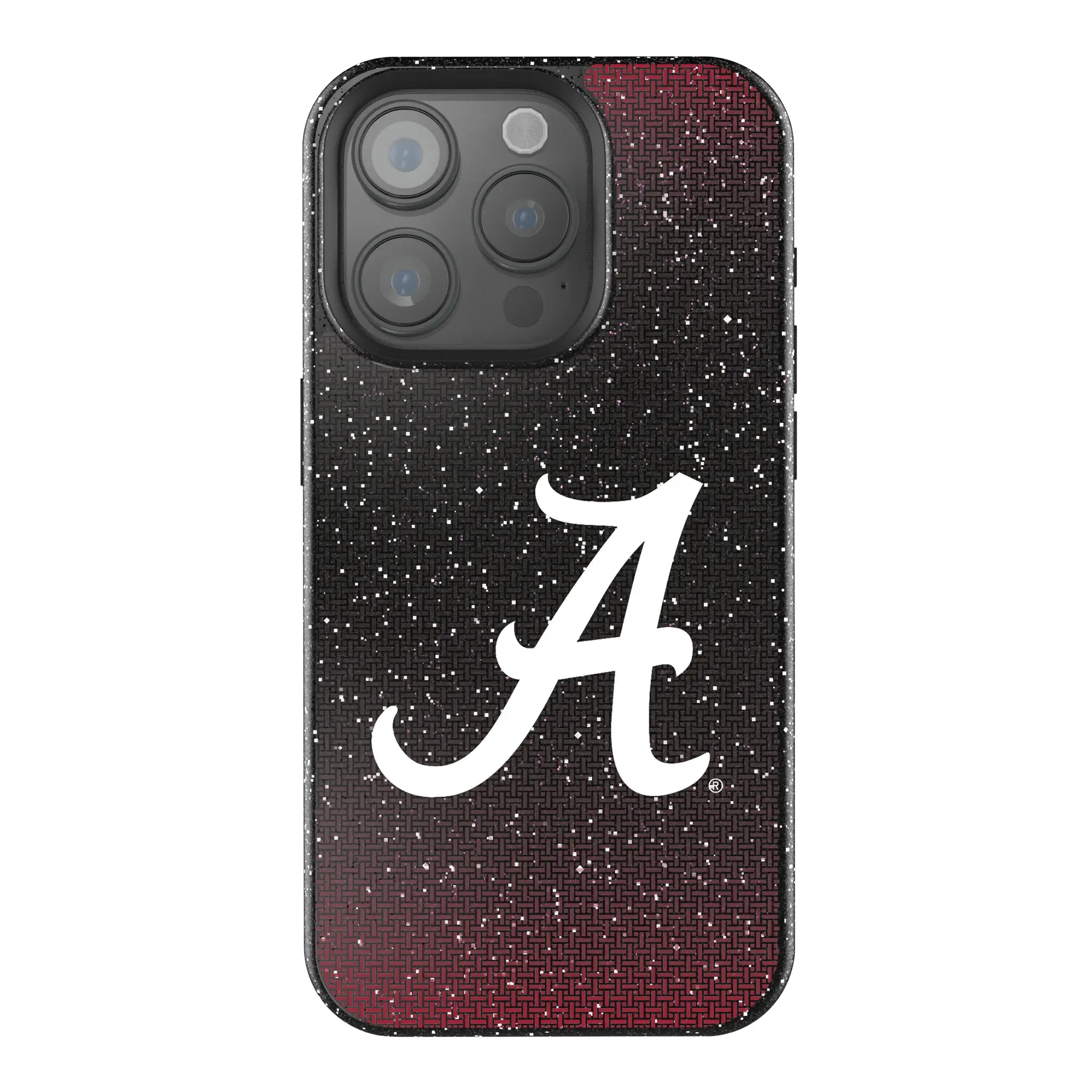 University of Alabama Crimson Tide Script A Linen iPhone Bling Phone Case for Apple iPhone