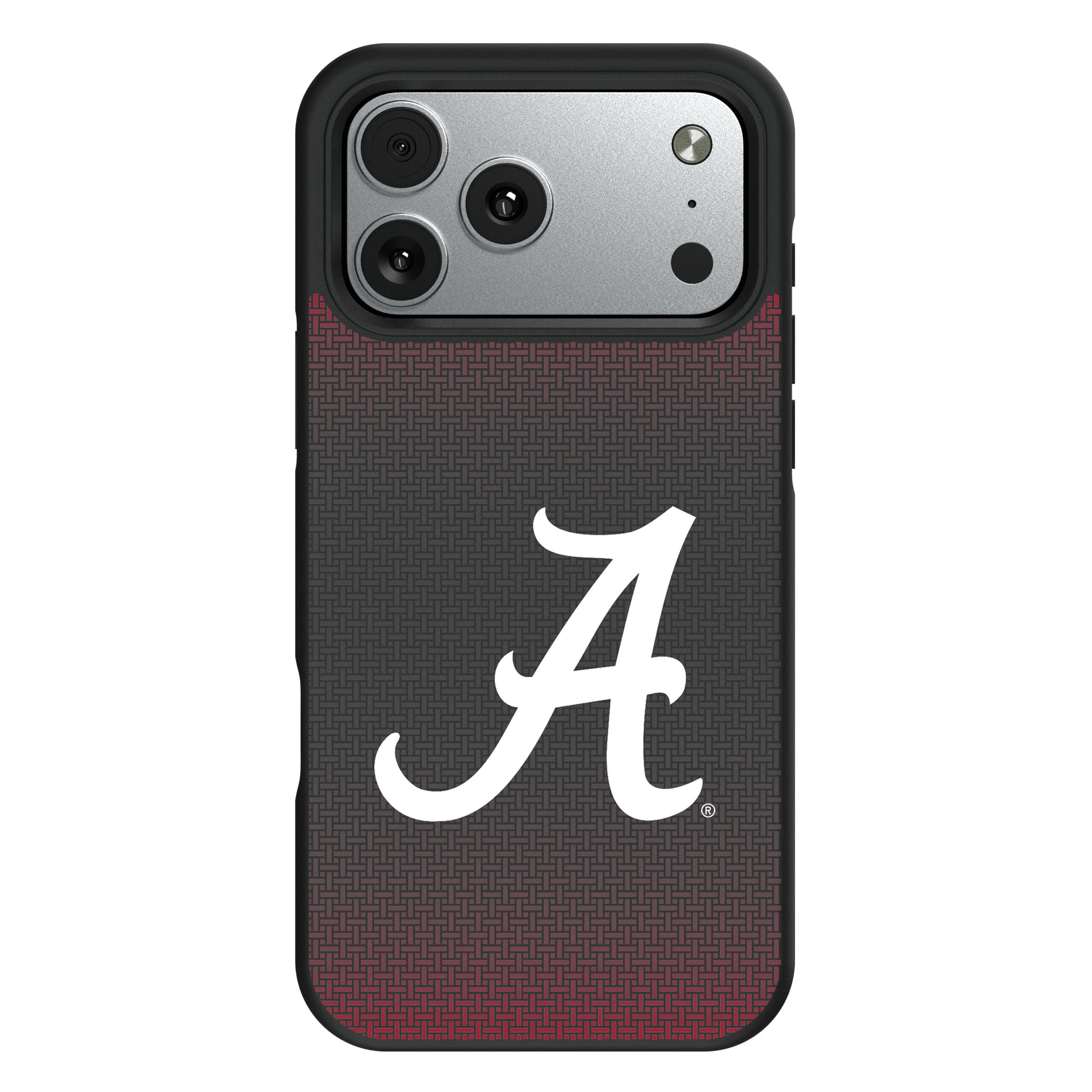 University of Alabama Crimson Tide Script A Linen iPhone Bump Phone Case for Apple iPhone#Device_iPhone 17 Pro Max