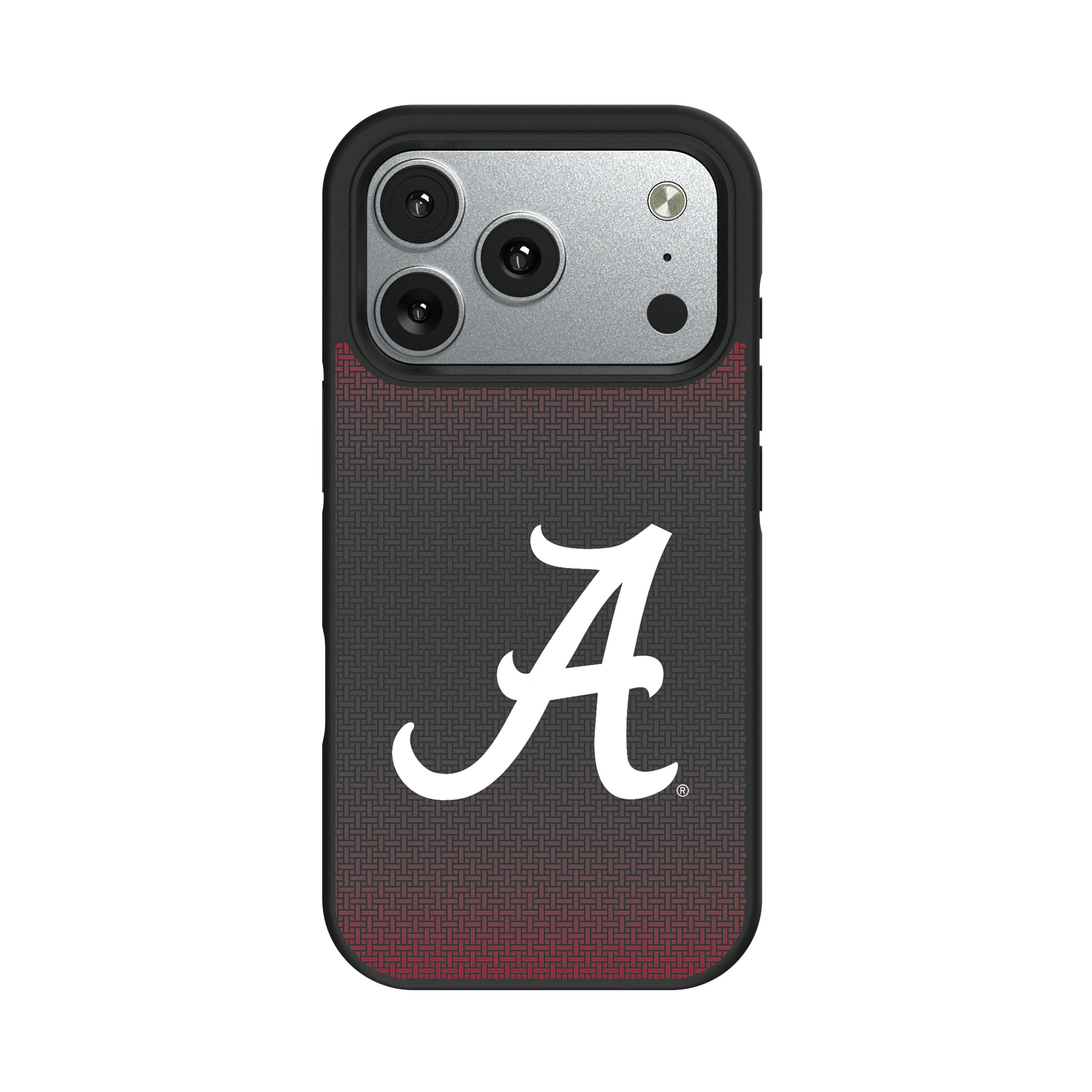 University of Alabama Crimson Tide Script A Linen iPhone Bump Phone Case for Apple iPhone#Device_iPhone 17 Pro