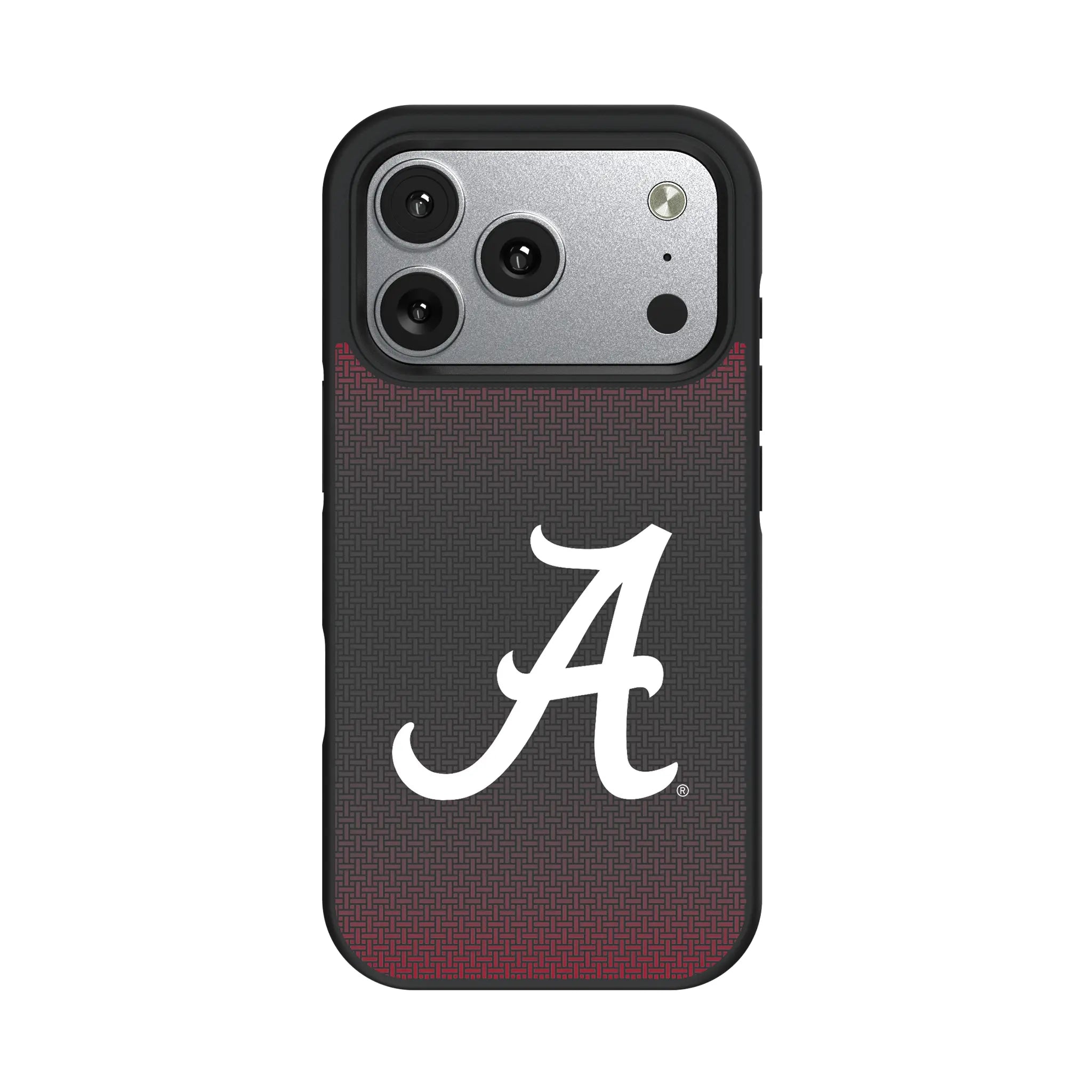 University of Alabama Crimson Tide Script A Linen iPhone Bump Phone Case for Apple iPhone#Device_iPhone 17 Pro